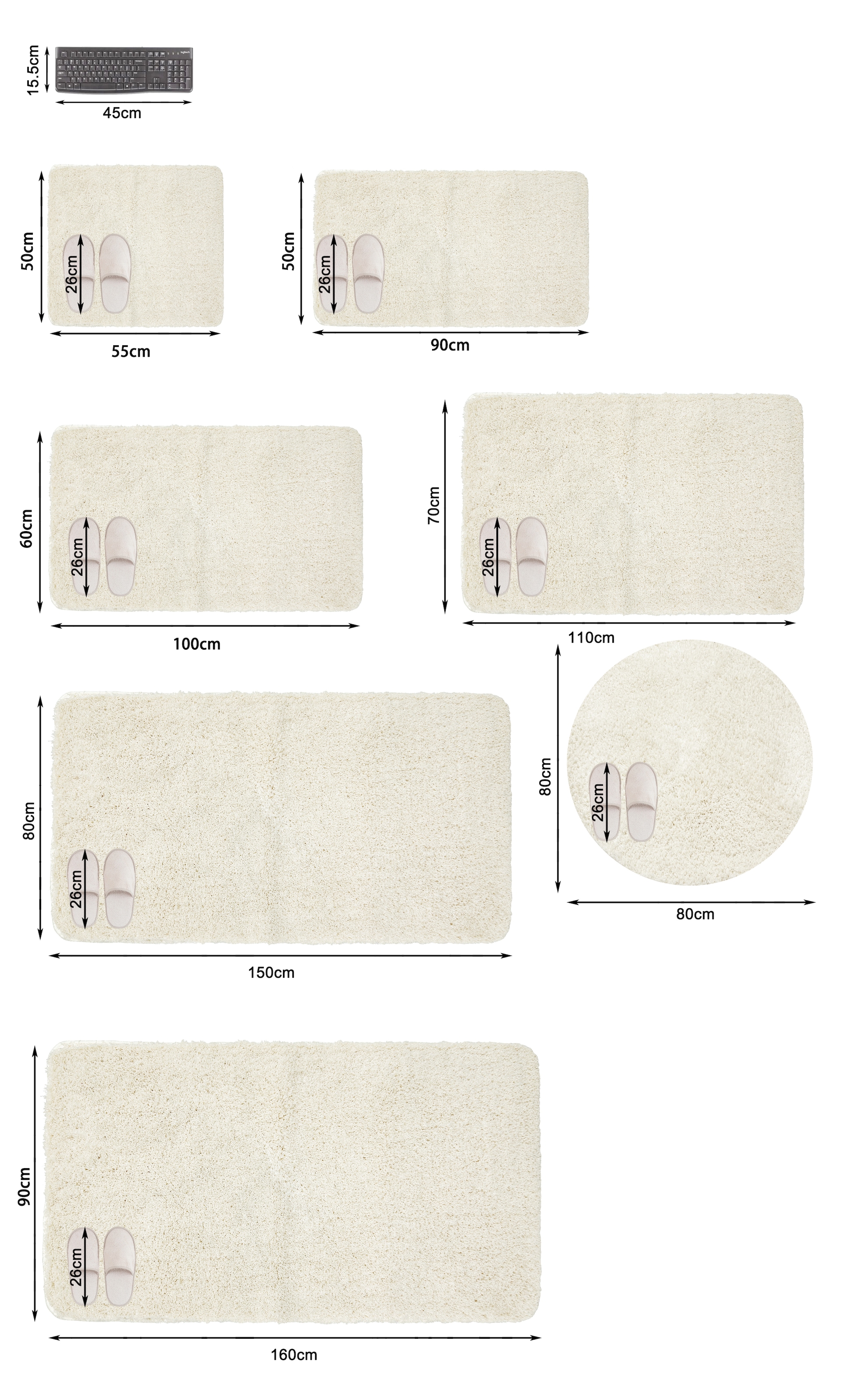 Möve Badematte »Superwuschel, Badvorleger, Badezimmer Teppich« Höhe 40 mm rutschhemmend beschichtet fußbodenheizungsgeeignet | schnell trocknend | strapazierfähig Mikrofaser-Badematte, Badteppich, rechteckig, rund & als 3-tlg. Set