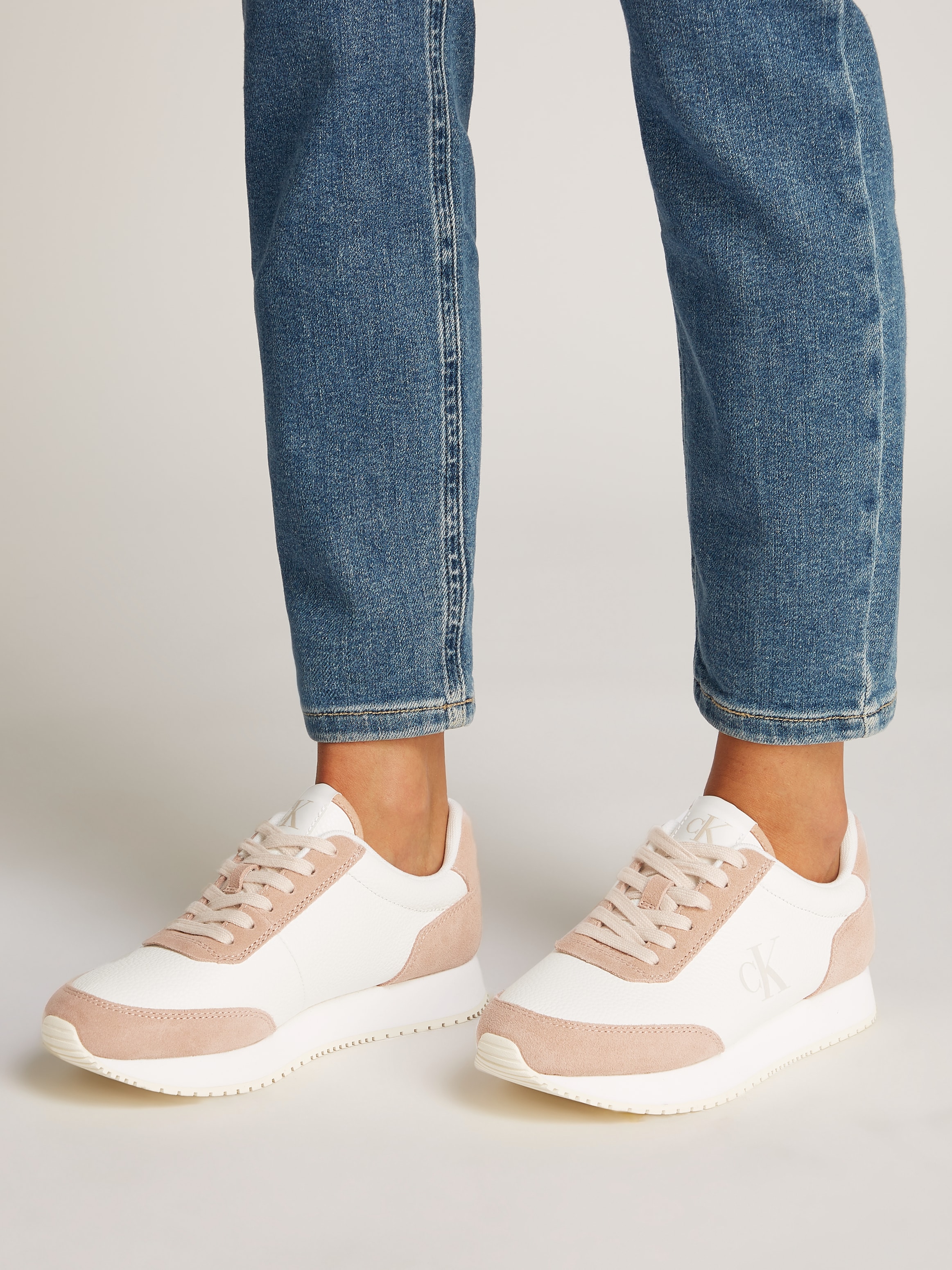 Calvin Klein Jeans Sneaker "RUNNER LACEUP LOW MIX MG", Freizeitschuh, Halbs günstig online kaufen