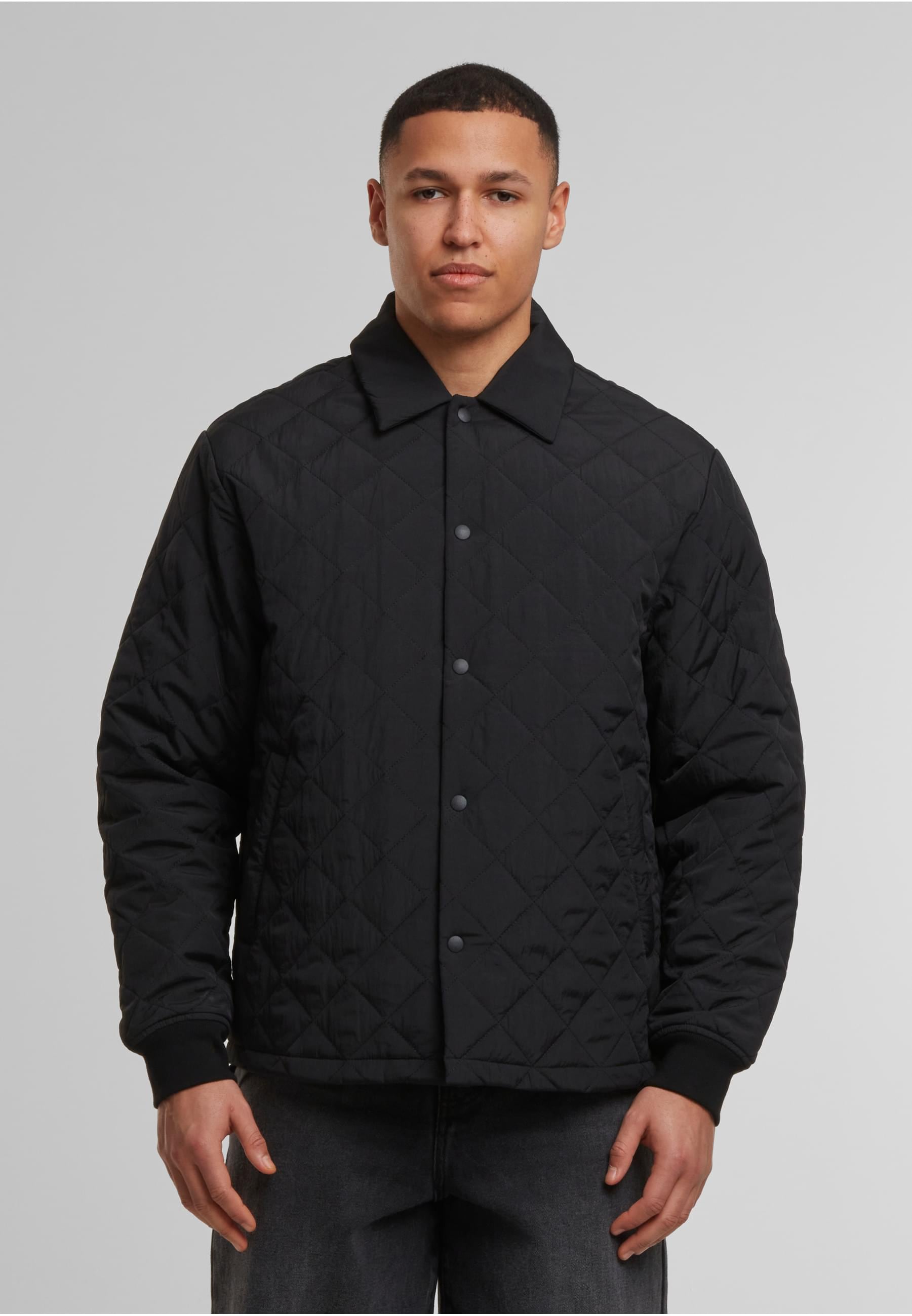 URBAN CLASSICS Allwetterjacke »Urban Classics Quilted Overshirt«, (1 St.), ohne Kapuze
