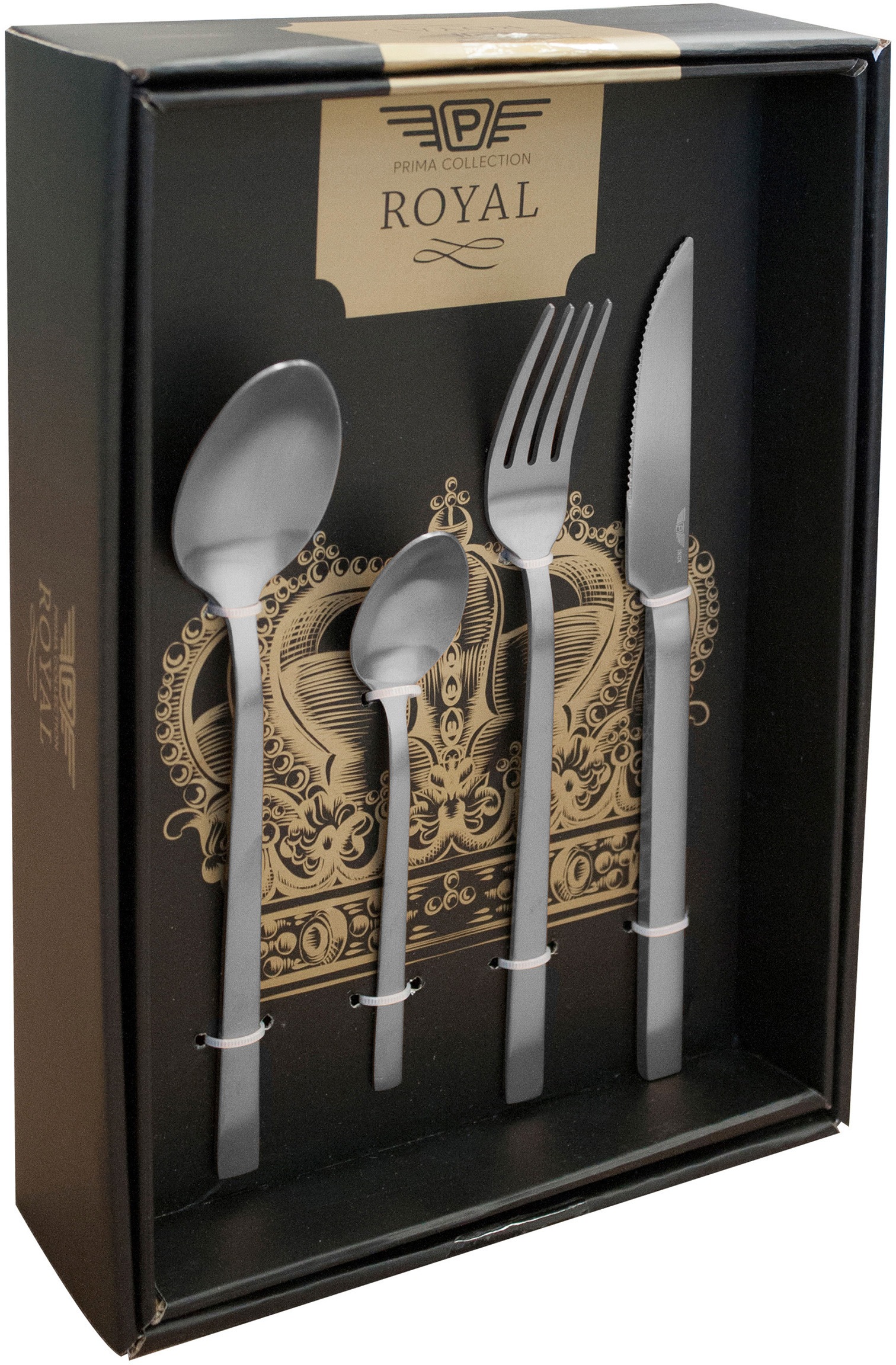 PINTINOX Besteck-Set »DUKE SATIN«, (Set, 24 tlg.), in moderner und zeitloser Formgebung