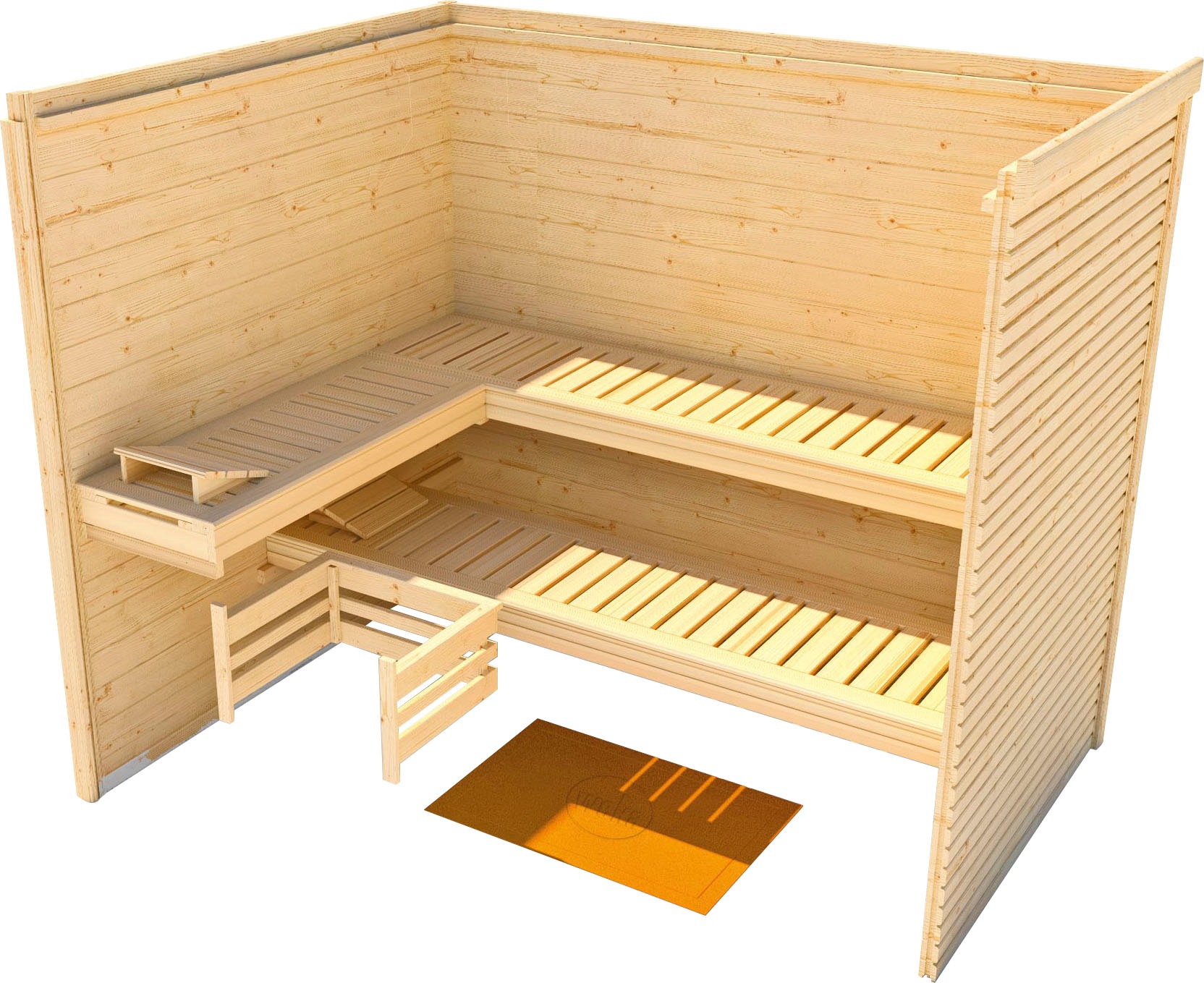 weka Sauna »Cubilis«, 7,5 kW Bio-Ofen mit digitaler Steuerung