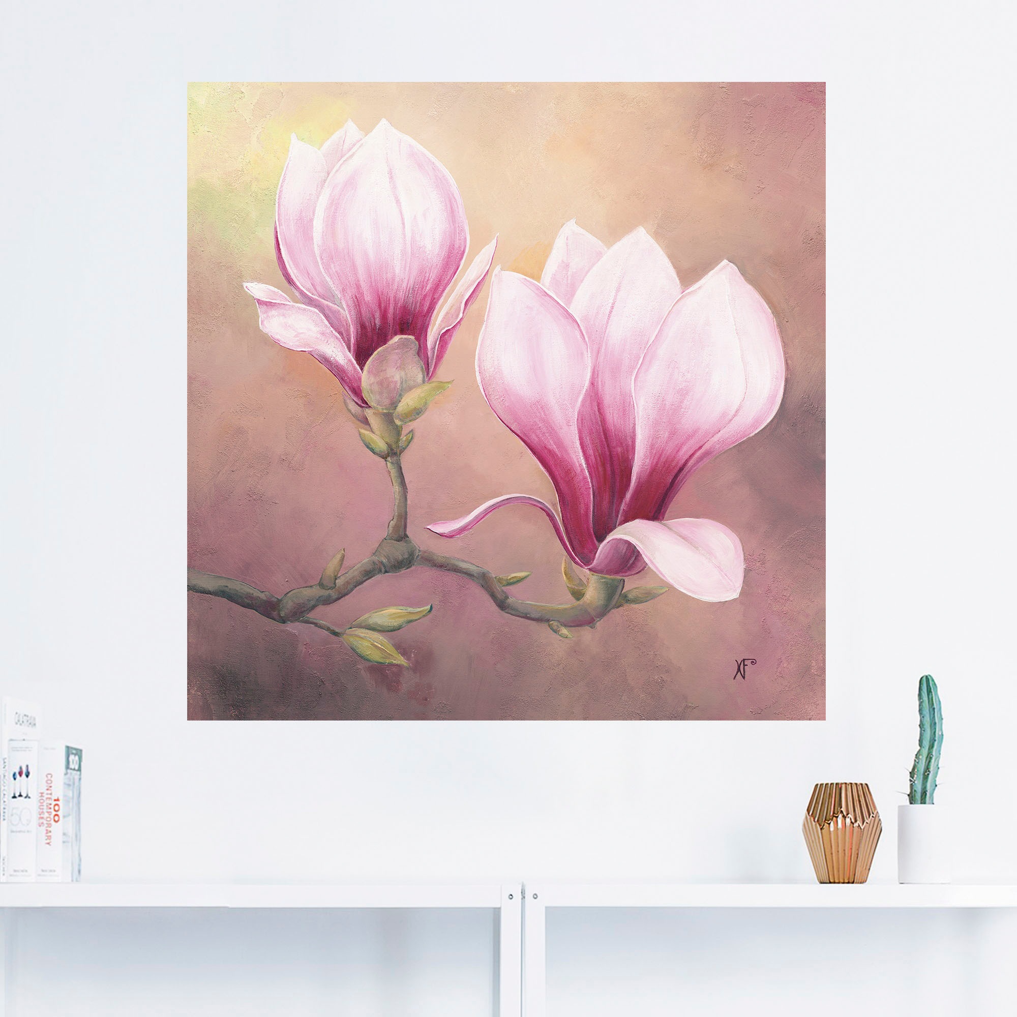 Artland Wandbild "Späte Magnolie", Blumenbilder, (1 St.), als Alubild, Lein günstig online kaufen