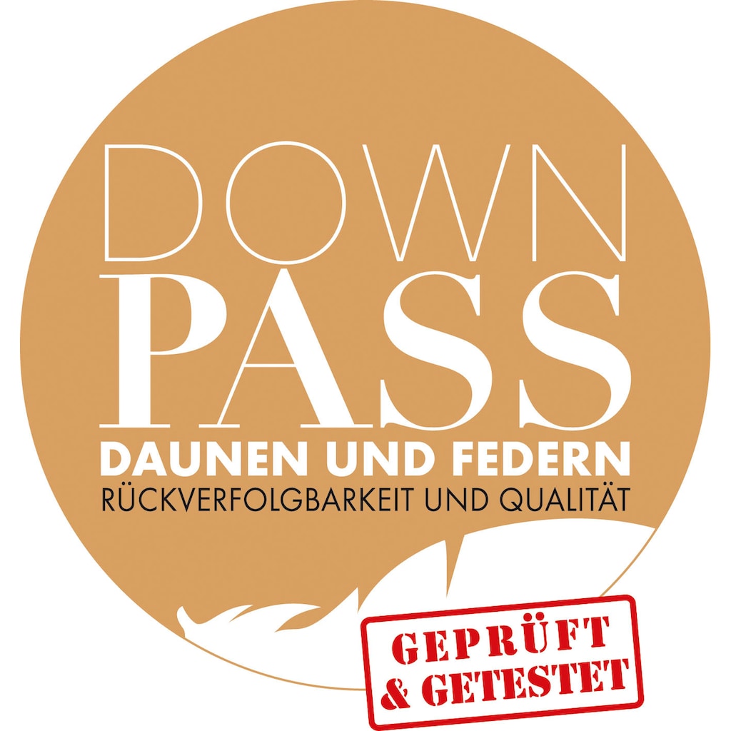 Haeussling 3-Kammer-Kopfkissen »Swiss Royal, Kissen made in Germany«, Füllung: Außenkammer mit 90% Daunen, 10% Federn, Bezug: 100% Baumwolle, (1 St.)