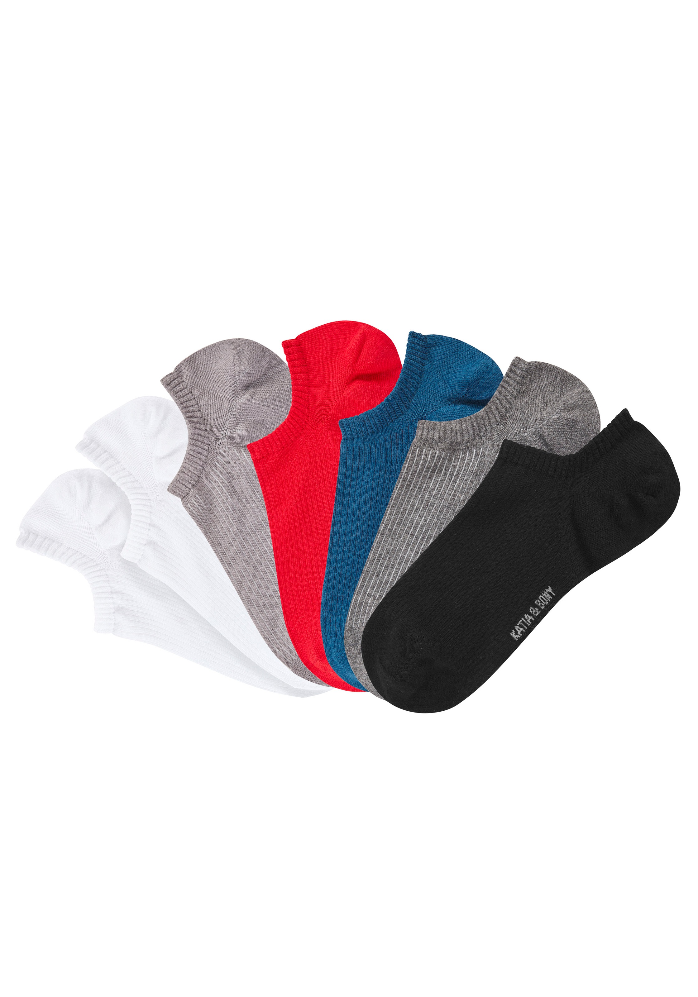 H.I.S Sneakersocken Packung, 7 Paar tlg. invisible und gerippt günstig online kaufen