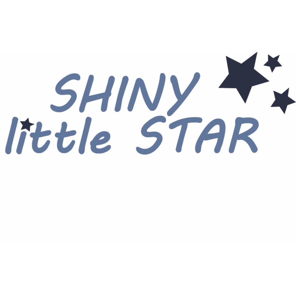 Kindermode Babykleidung Jungen Liliput Body »Shiny Little Star«, (2 tlg.), mit Druckknöpfen im Schritt weiß-blau