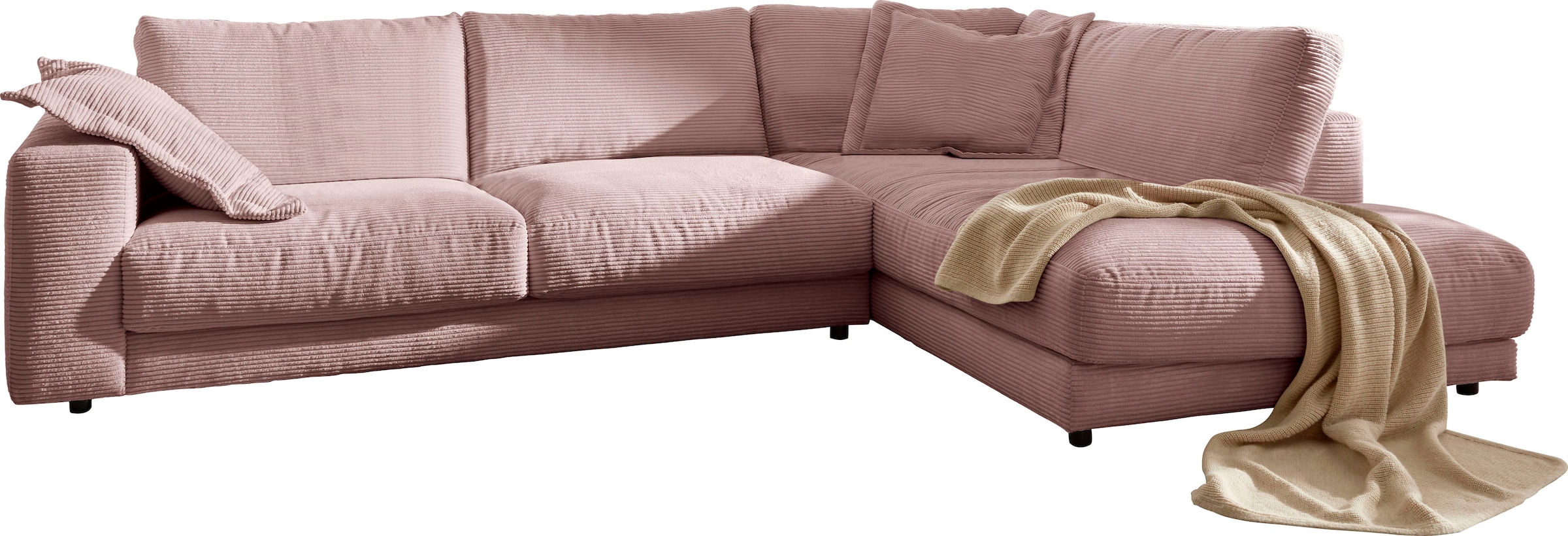 Home affaire Ecksofa "Enisa XXL B/T/H: 325/224/85 cm L-Form" Kuschelig, gem günstig online kaufen