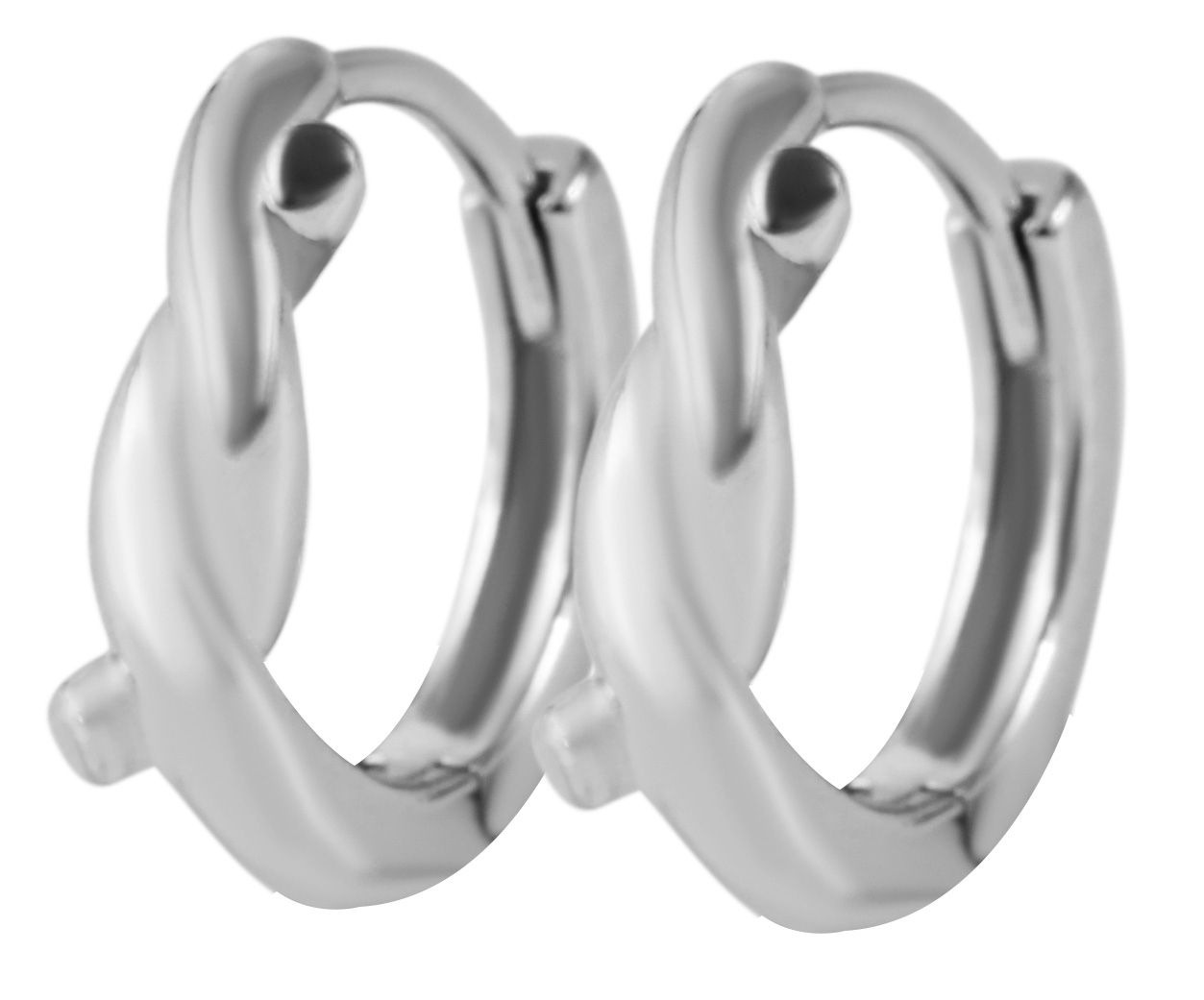 Adelia´s Klappcreolen »Damen Ohrringe – Klappcreole aus 925 Silber« Schöne Geschenkidee zum Jubiläum