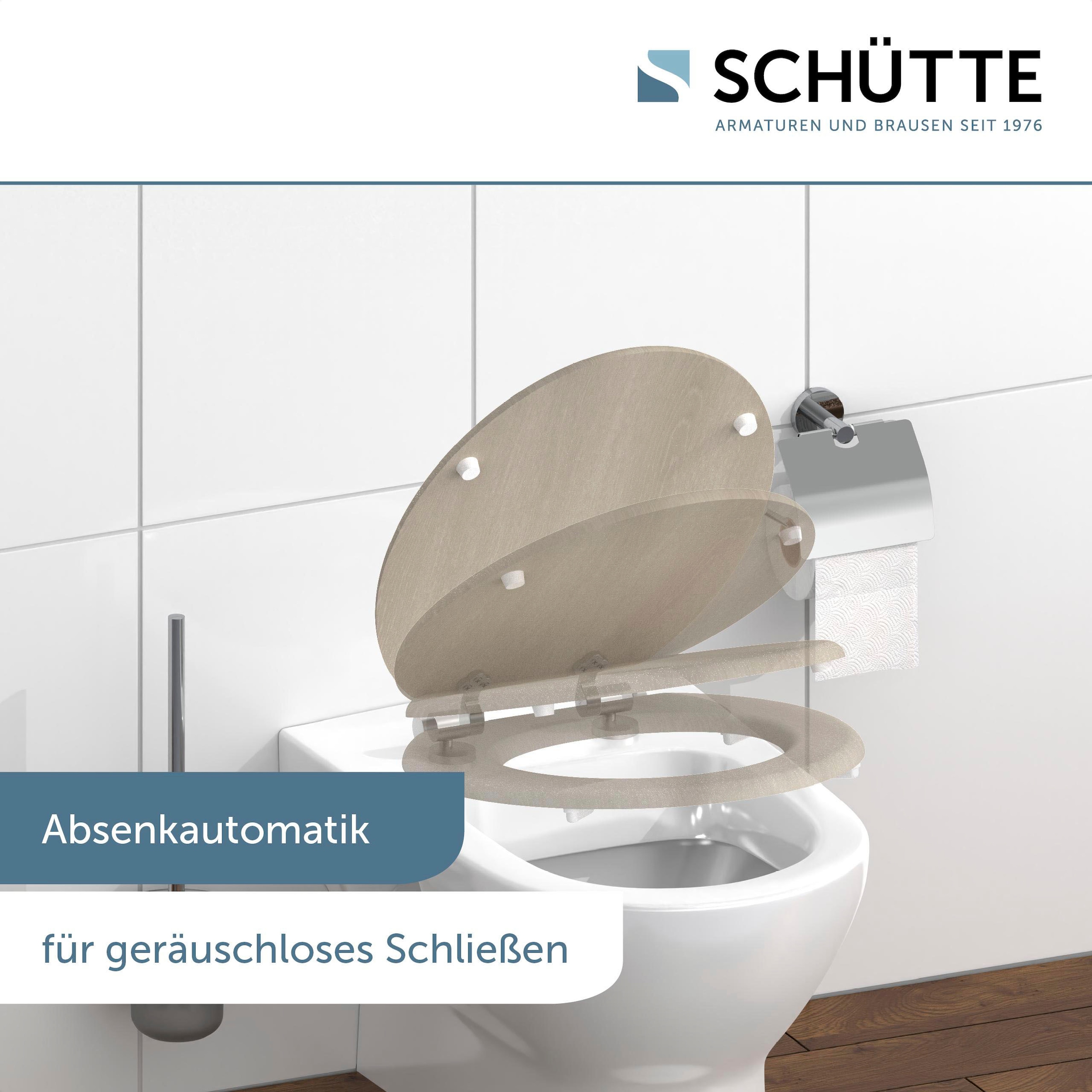 Schütte WC-Sitz »MODERN WOOD«, Toilettendeckel, mit Absenkautomatik