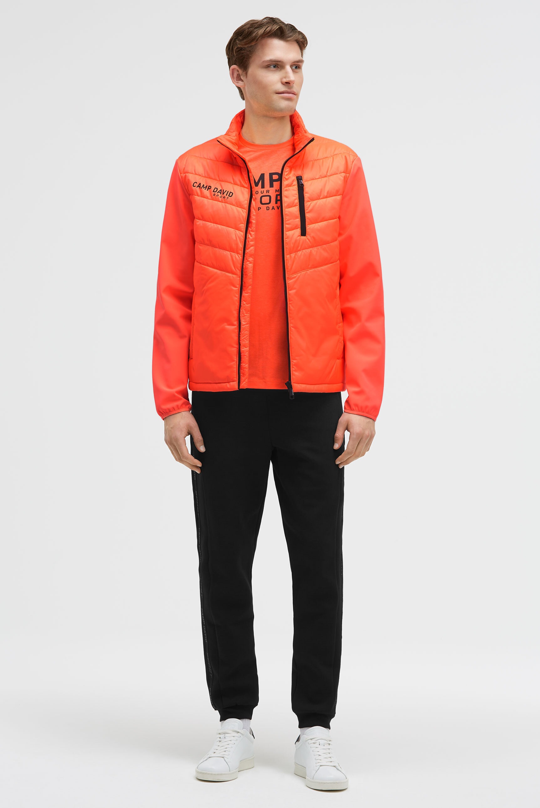 Thumbnail - CAMP DAVID Outdoorjacke ohne Kapuze mit Brusttasche