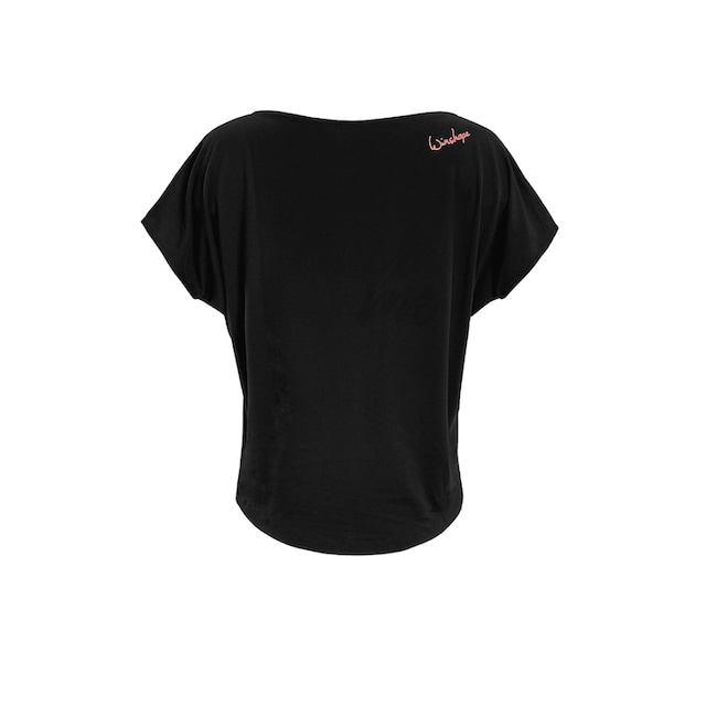 Winshape Oversize-Shirt »MCT002 ultra leicht«, mit Neon coralfarbenem  Glitzer-Aufdruck für kaufen | BAUR