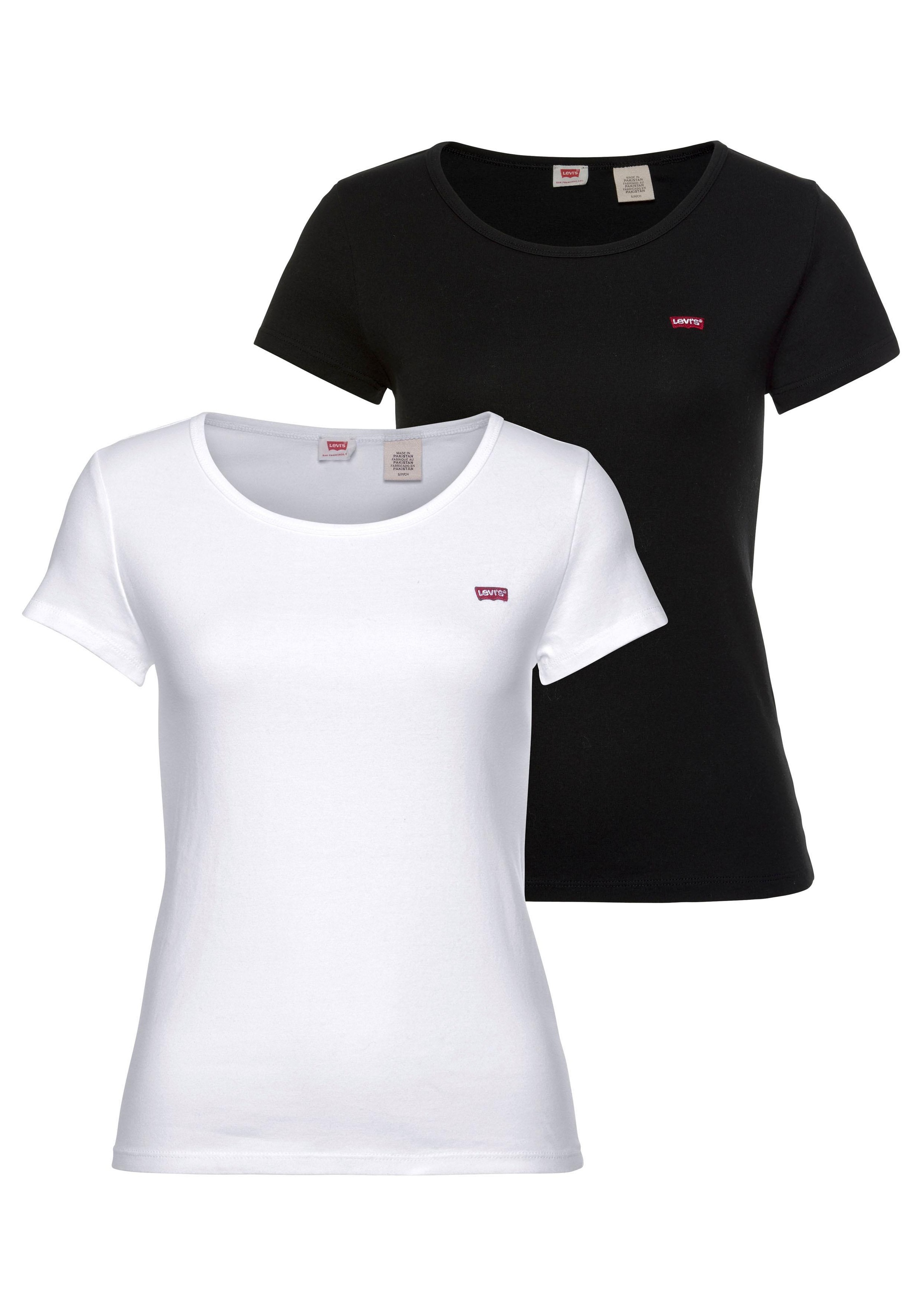 Levis T-Shirt "Mini-Logo", (Packung, 2 tlg.), mit kleiner Markenlogo-Sticke günstig online kaufen