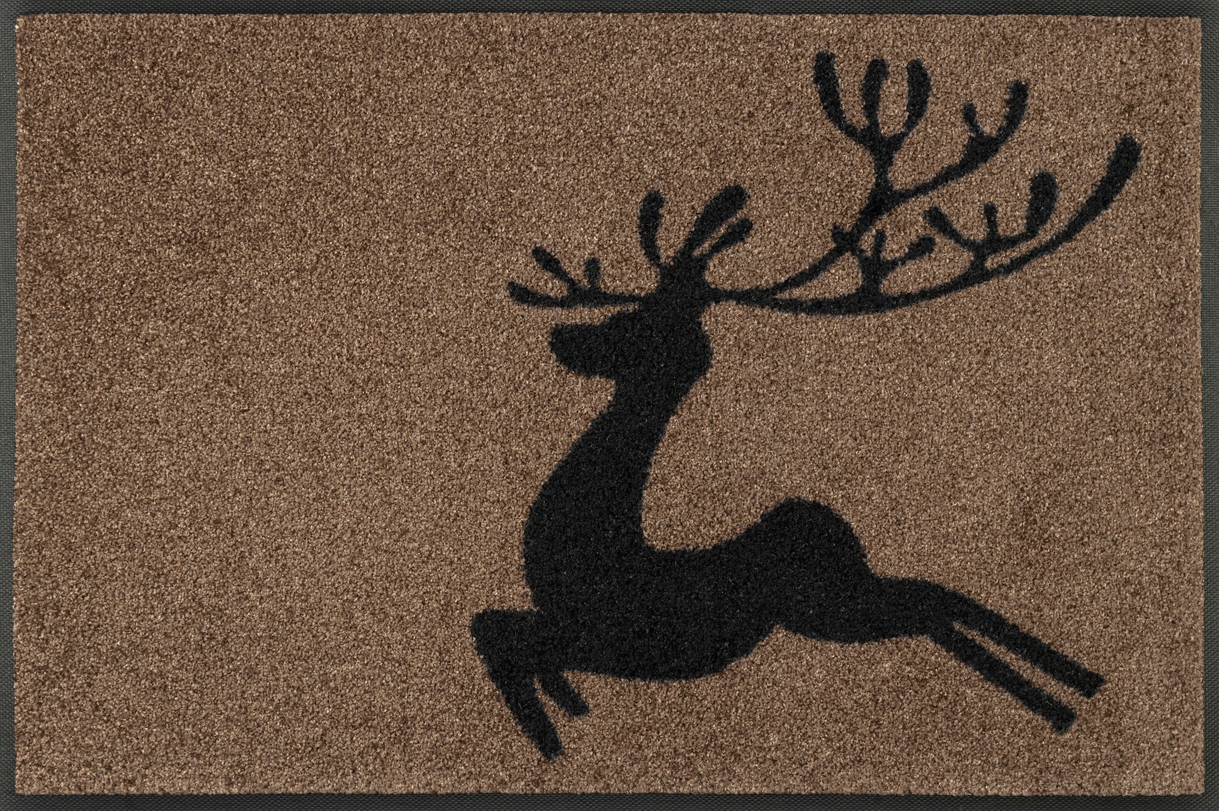 Thumbnail - wash+dry by Kleen-Tex Fußmatte "Jumping Deer", rechteckig, 7 mm Höhe