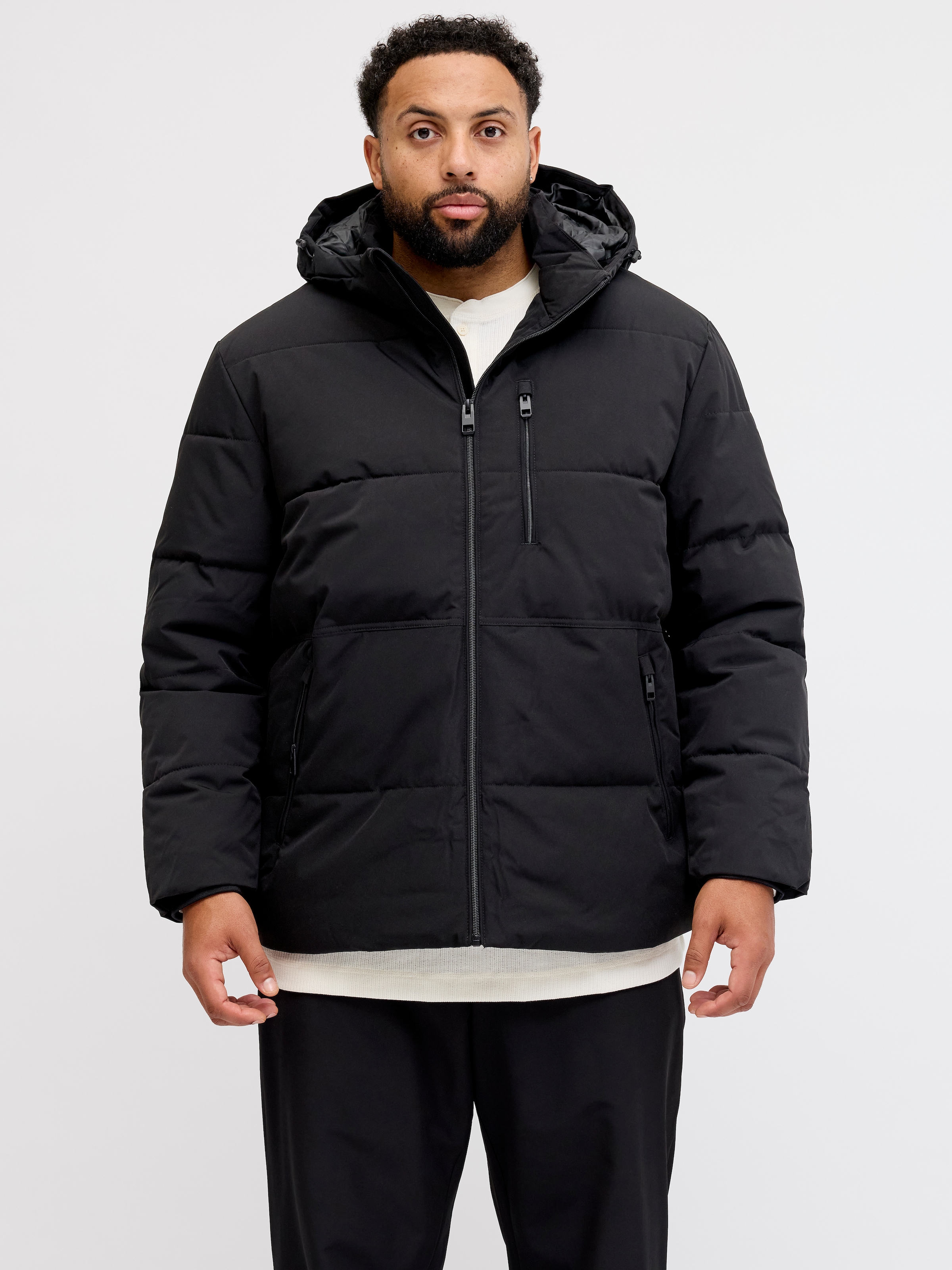 Jack & Jones PlusSize Steppjacke "JJEOWEN PUFFER SN PLS" mit Kapuze günstig online kaufen