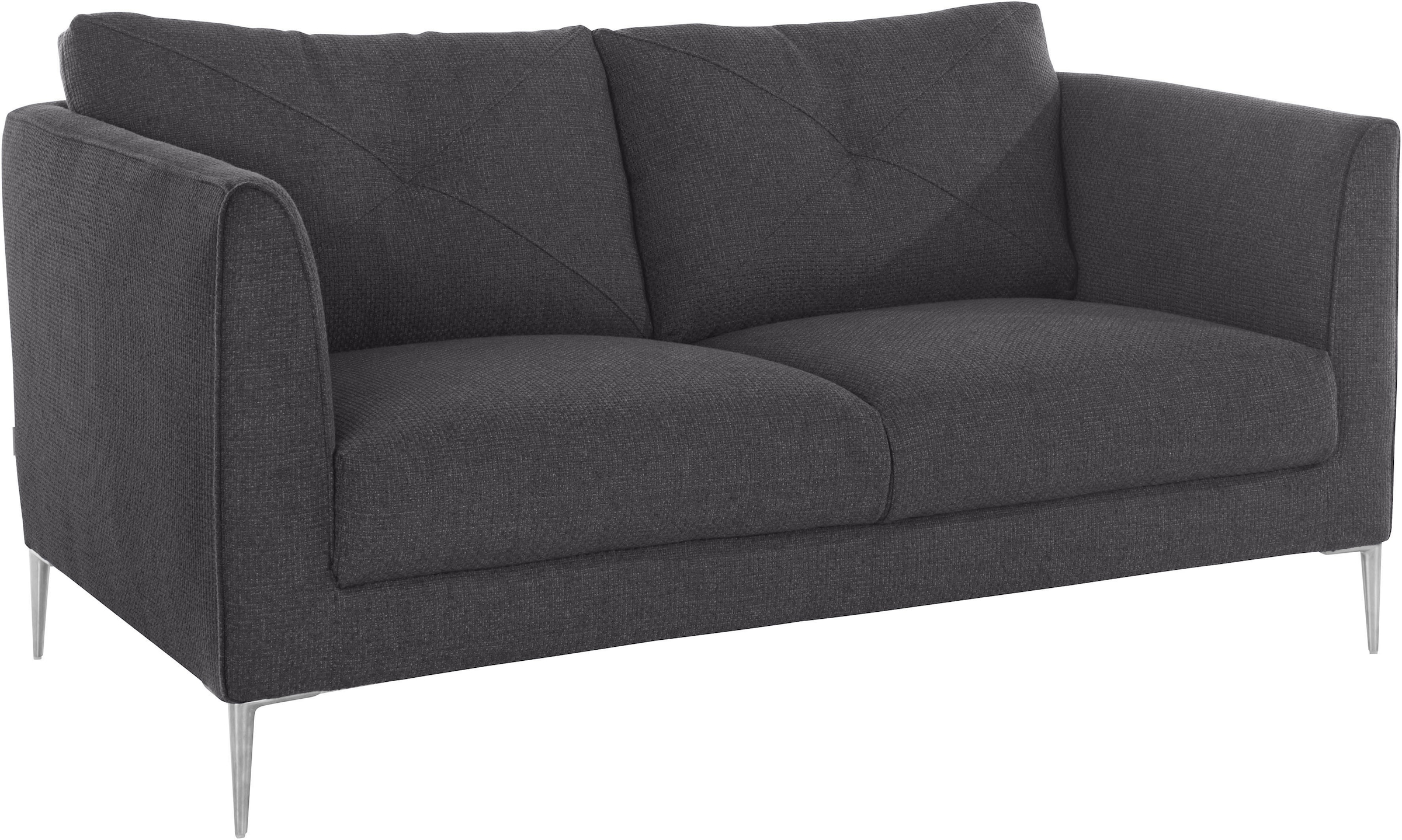 Guido Maria Kretschmer Home&Living 2-Sitzer »Chilltime, elegant und bequem, Komfortsitzhöhe 46cm, hoher Fuß«, mit eleganter Kreuznaht in den Rückenkissen, Breite 167 cm