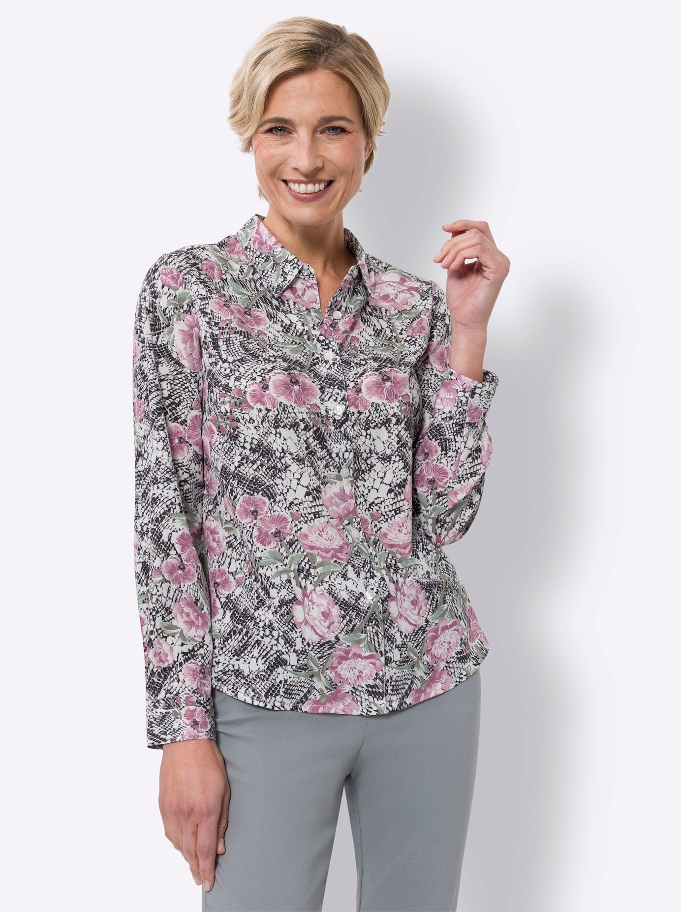 Classic Basics Druckbluse