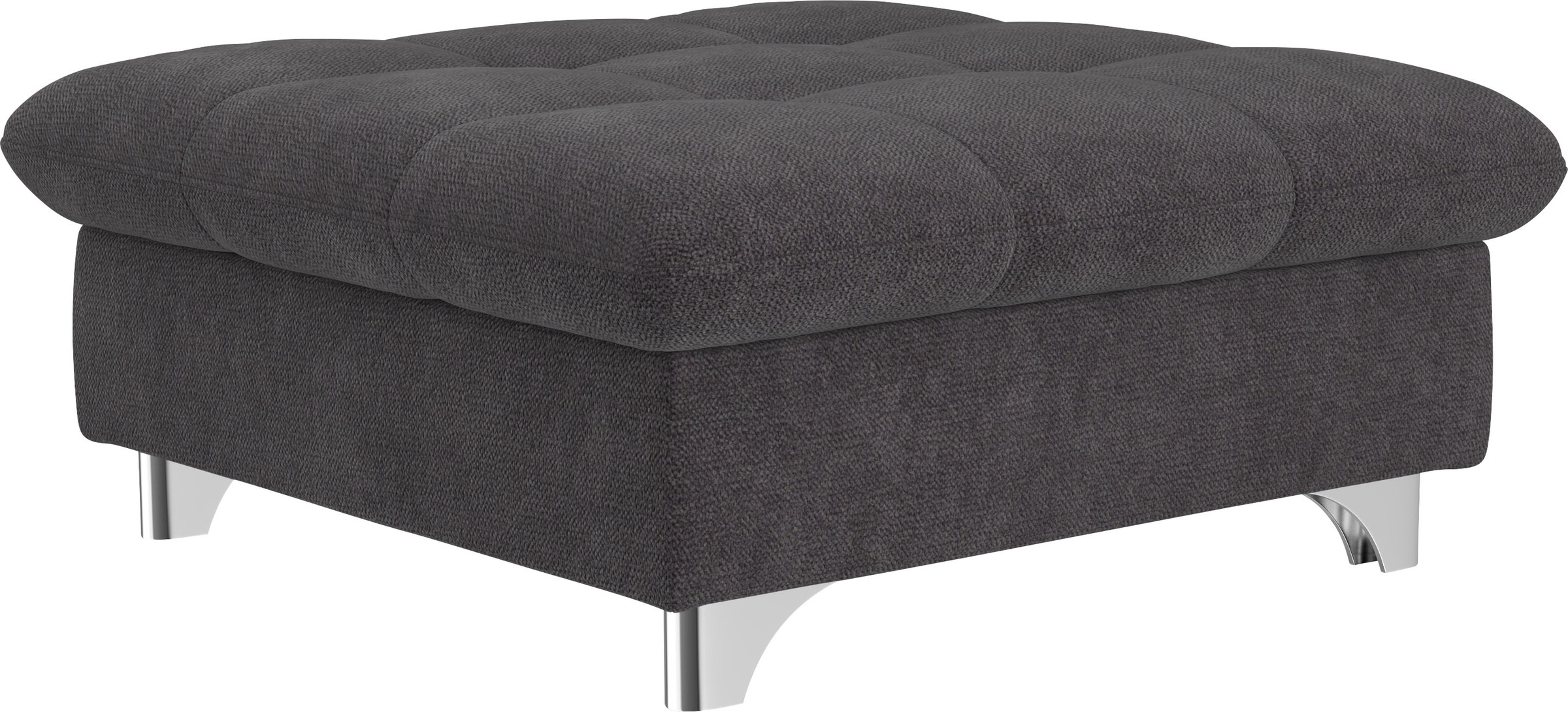 Hocker COTTA, schwarz, Wohnzimmer, Hocker, "Gemini, B: 108 cm", mit Metallfüße