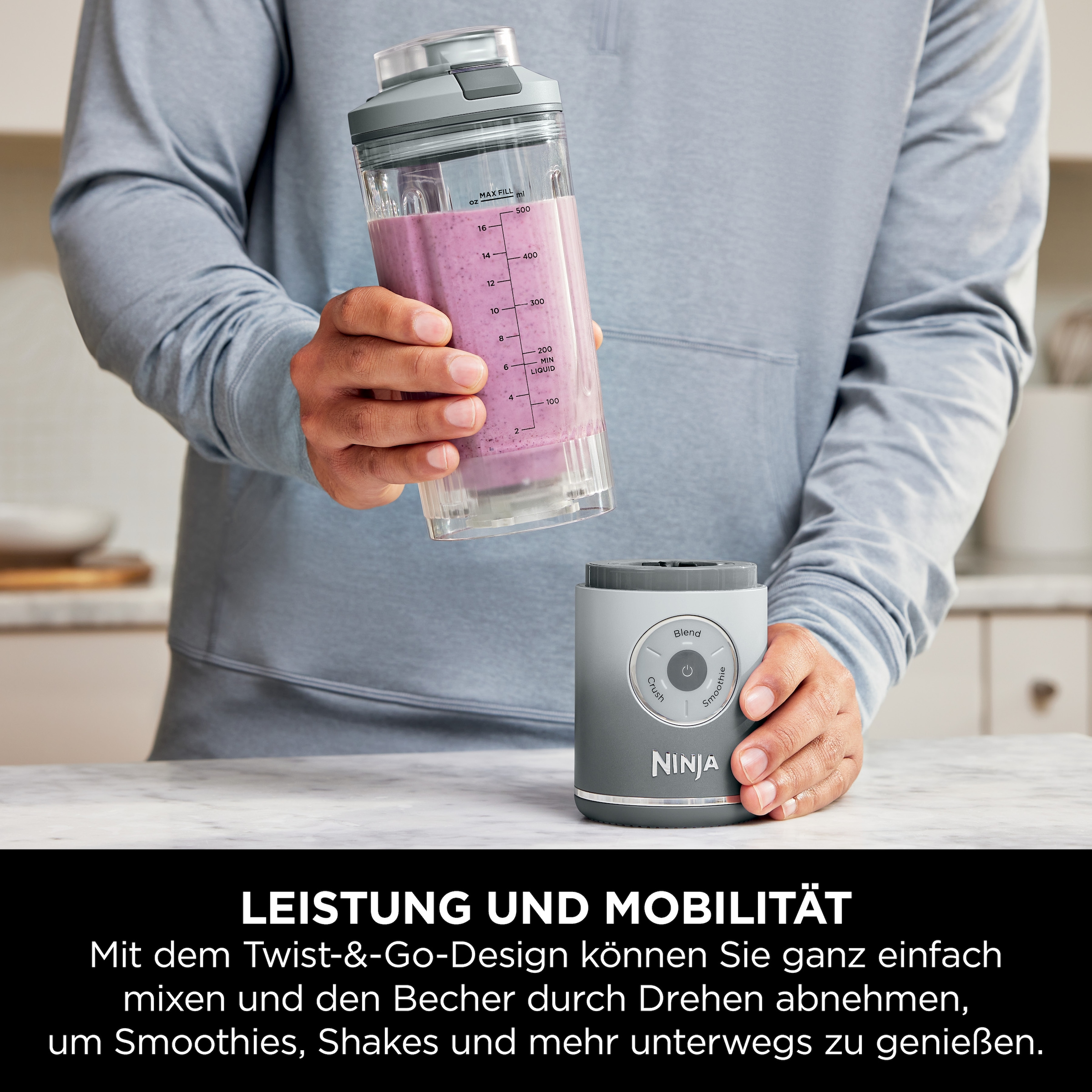 NINJA Standmixer »Blast Max - Silber BC251EUSL«