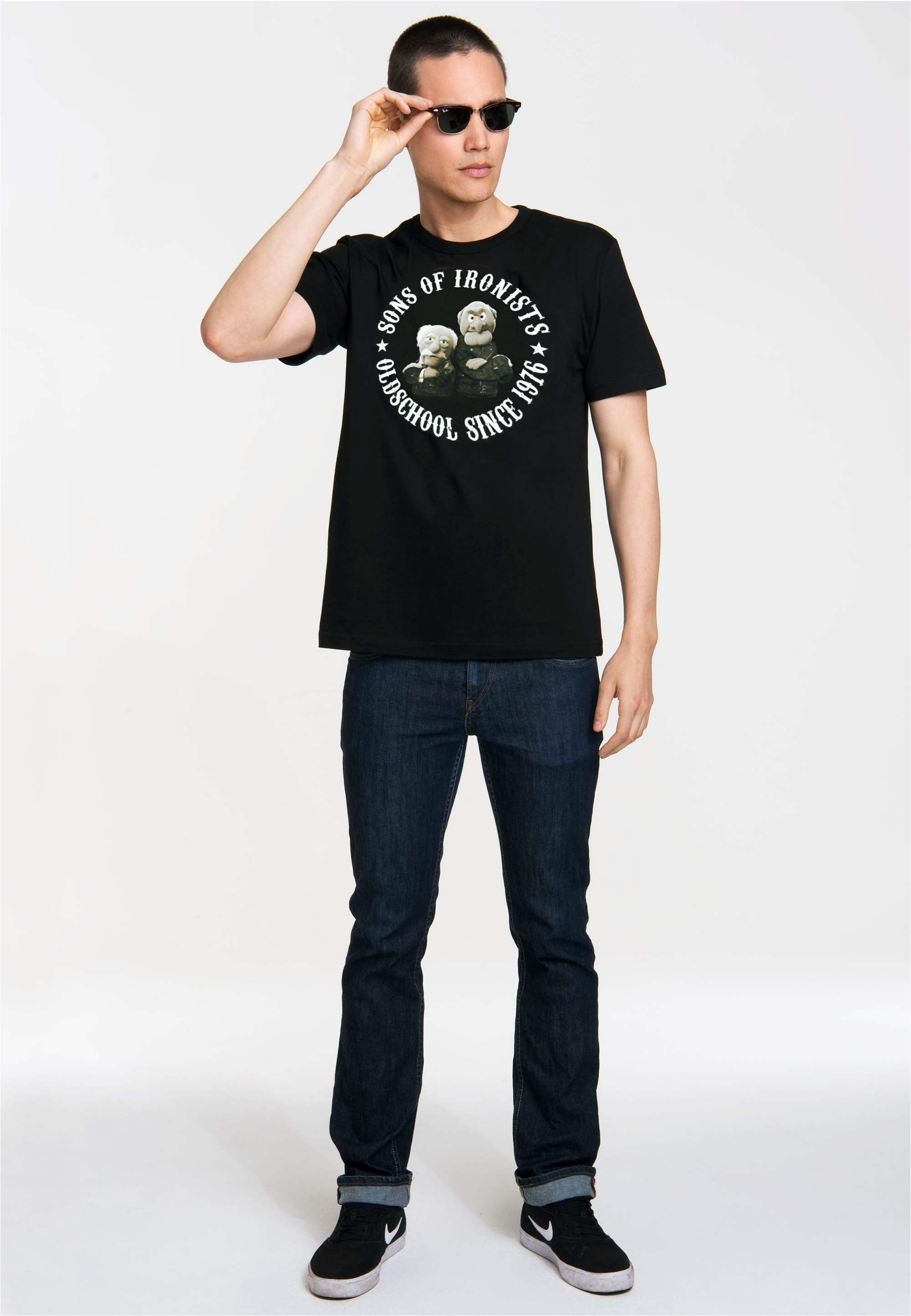 LOGOSHIRT T-Shirt "Muppets - Waldorf & Statler - Sons Of Ironists", mit coo günstig online kaufen