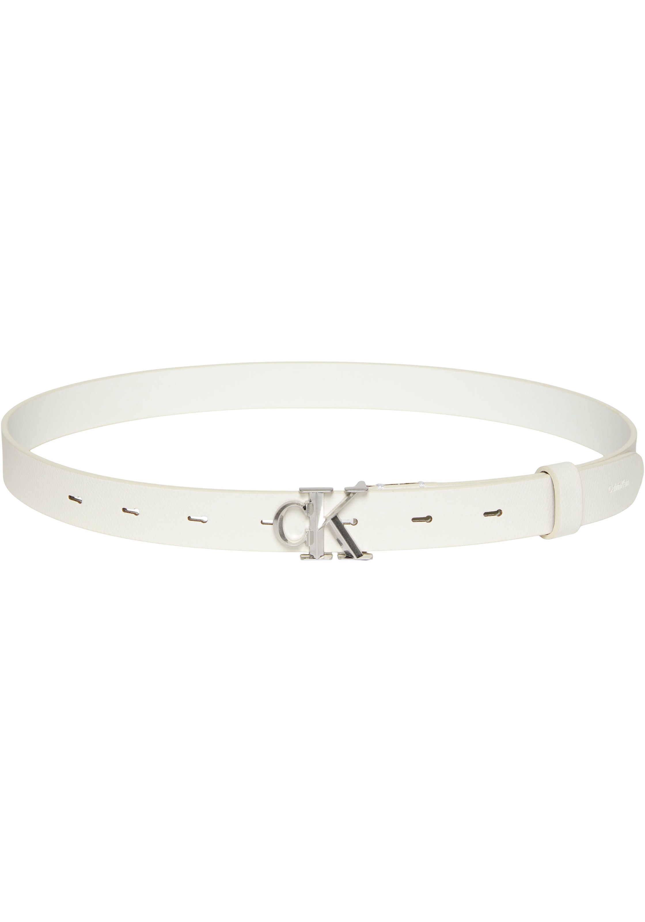 Calvin Klein Ledergürtel "FACTED CK BUCKLE 25MM PEBBLE" Größenverstellbar m günstig online kaufen