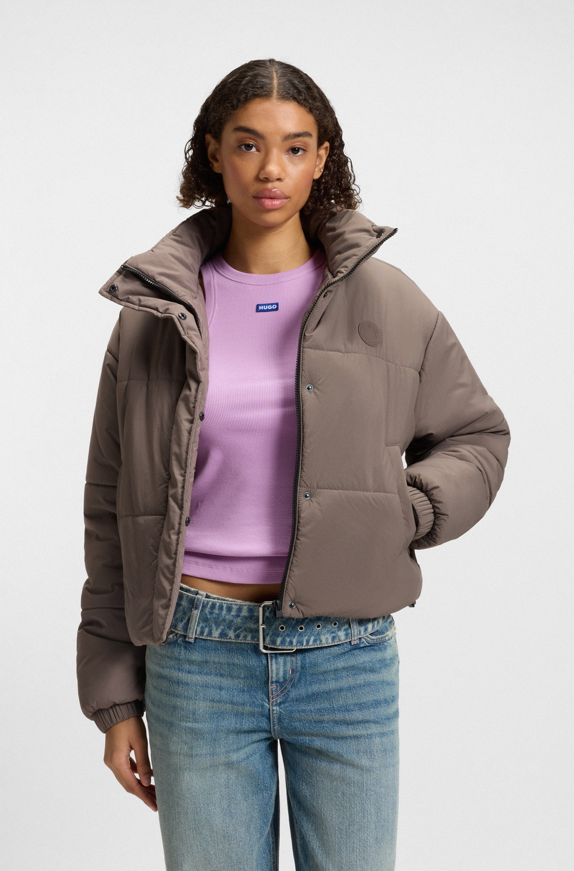HUGO Blue Steppjacke "Faren", Relaxed Fit, mit verstellbarem Saum günstig online kaufen