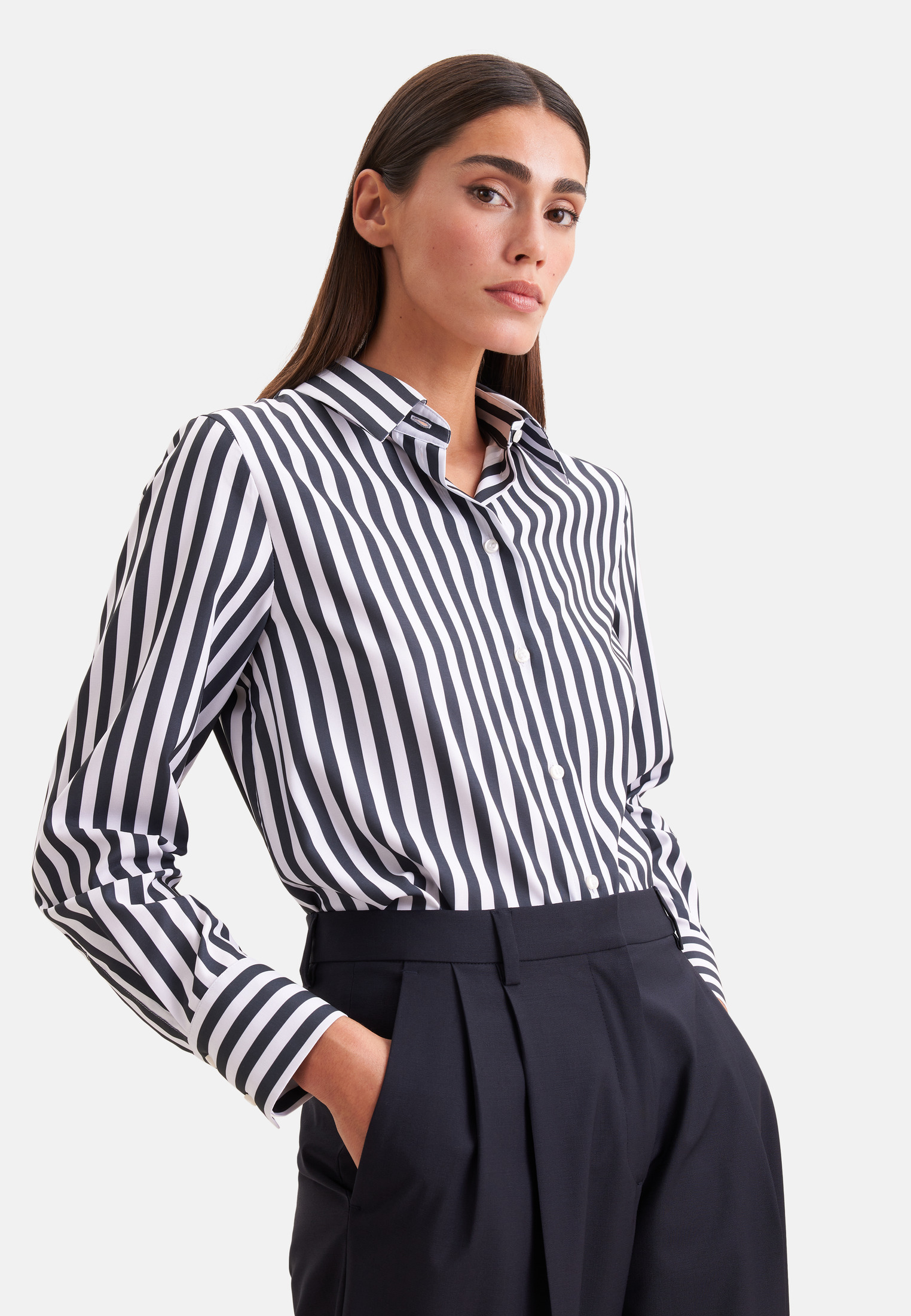 seidensticker Hemdbluse 1/1 Kragen Gestreift