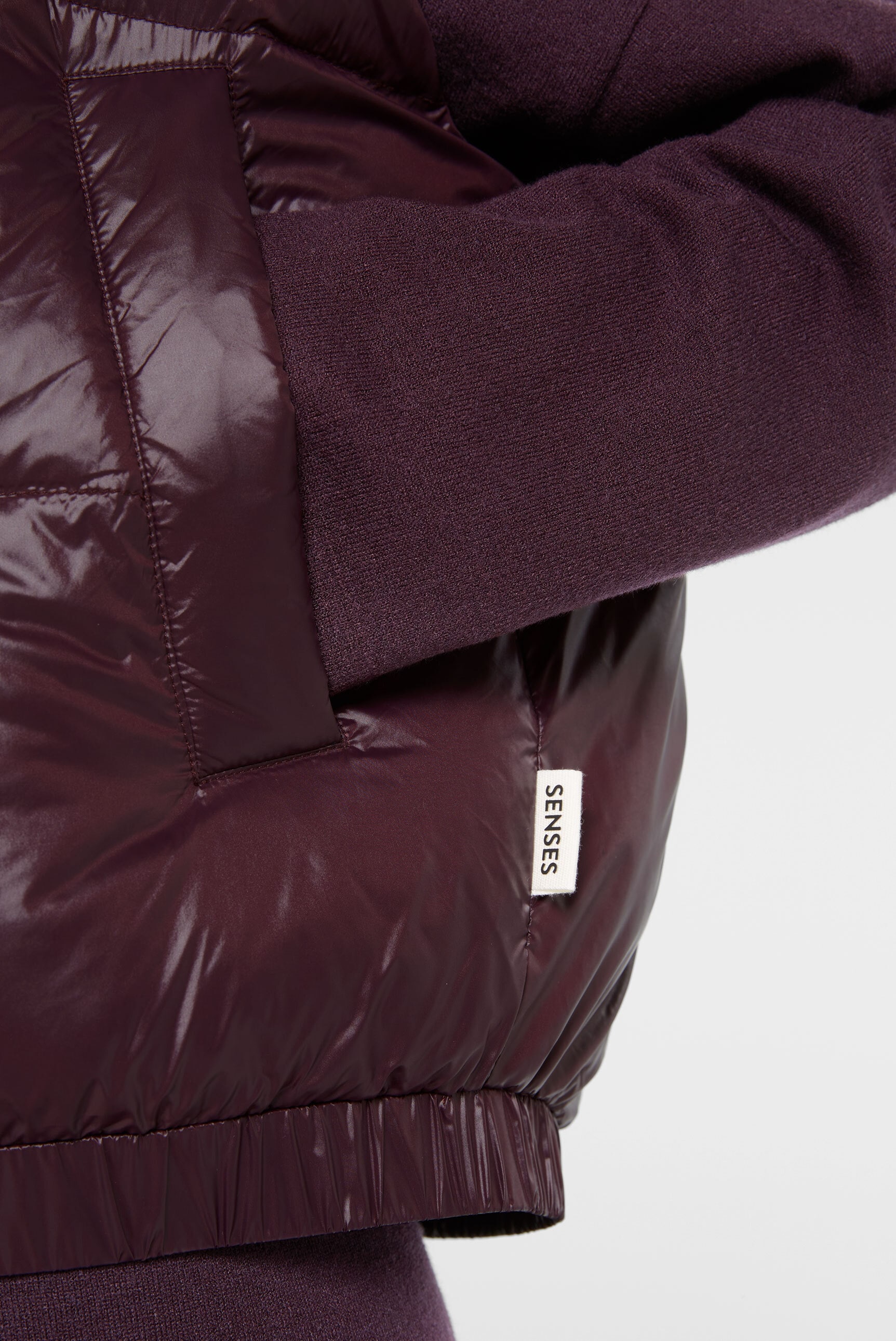 SENSES.THE LABEL Steppweste, mit elastischem Saumabschluss