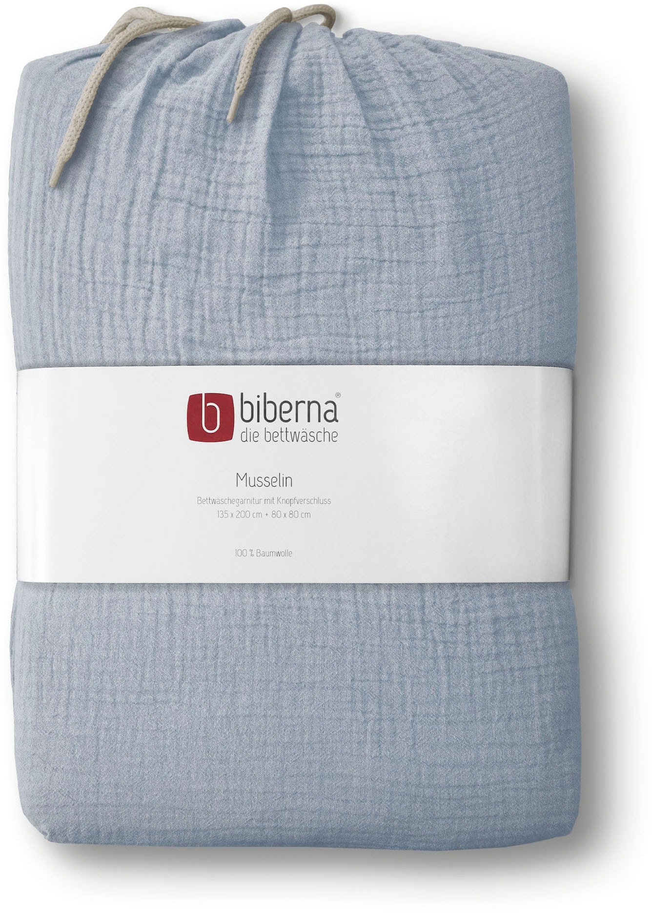 Biberna Bettwäsche »Thea«, (2 tlg.), feines, weiches + leichtes Gewebe aus 100% Baumwolle,Sommer