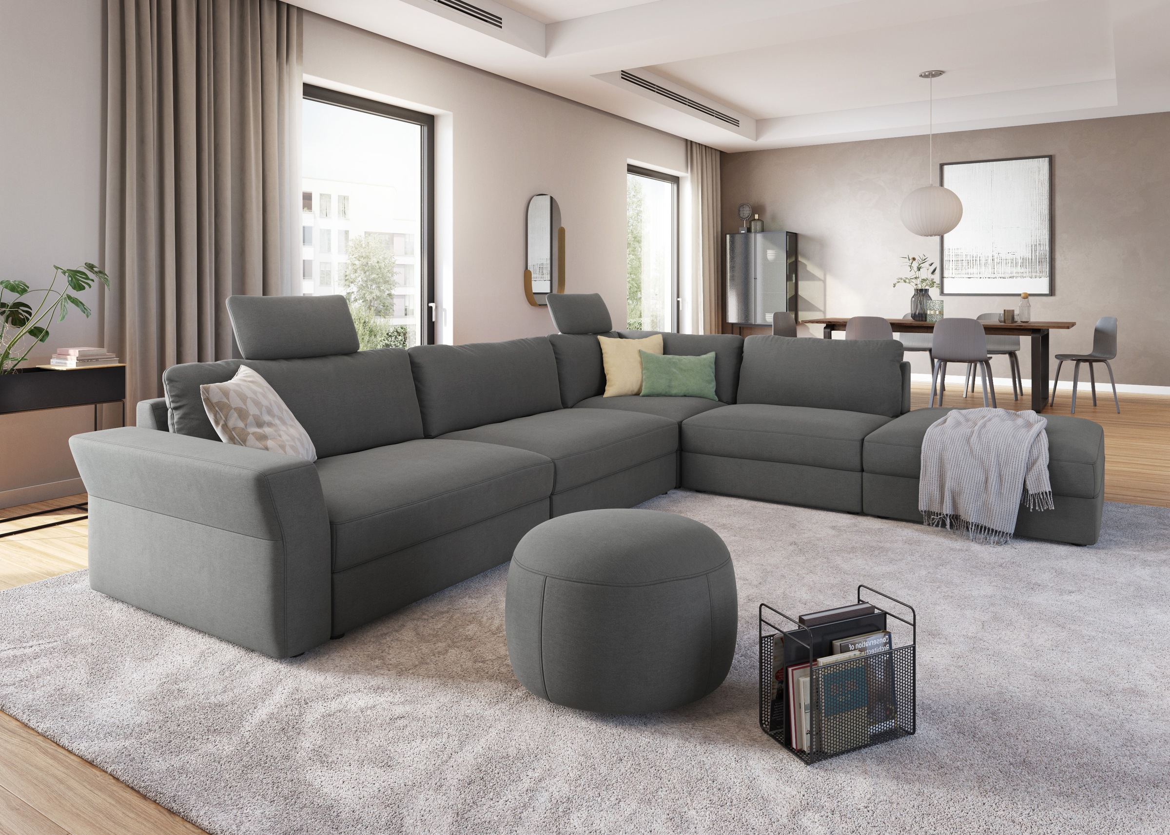sit&more Ecksofa "Cadabra L-Form", Breite 356 cm, mit Sitztiefenverstellung günstig online kaufen