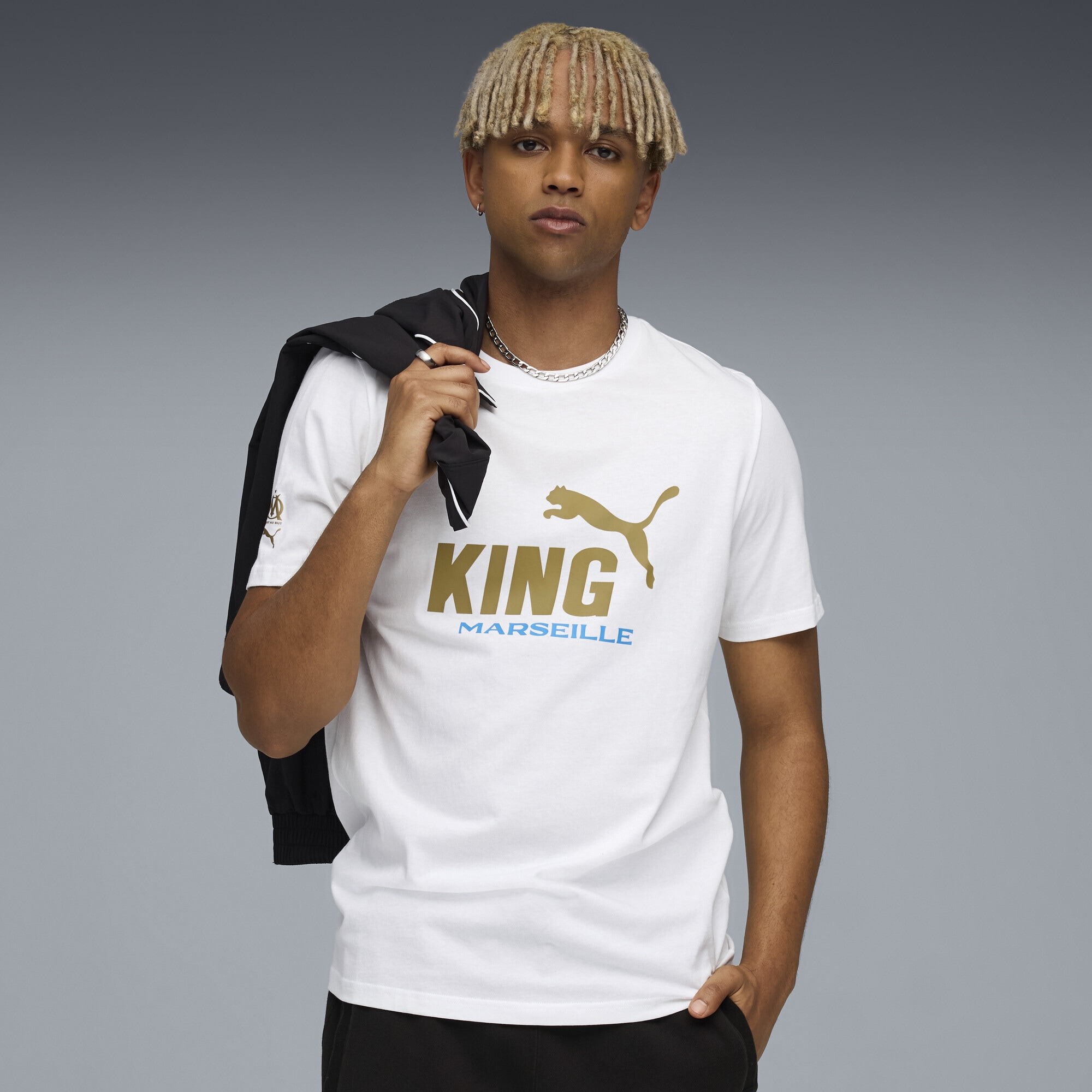 PUMA T-Shirt »Olympique de Marseille KING Logo T-Shirt Herren«