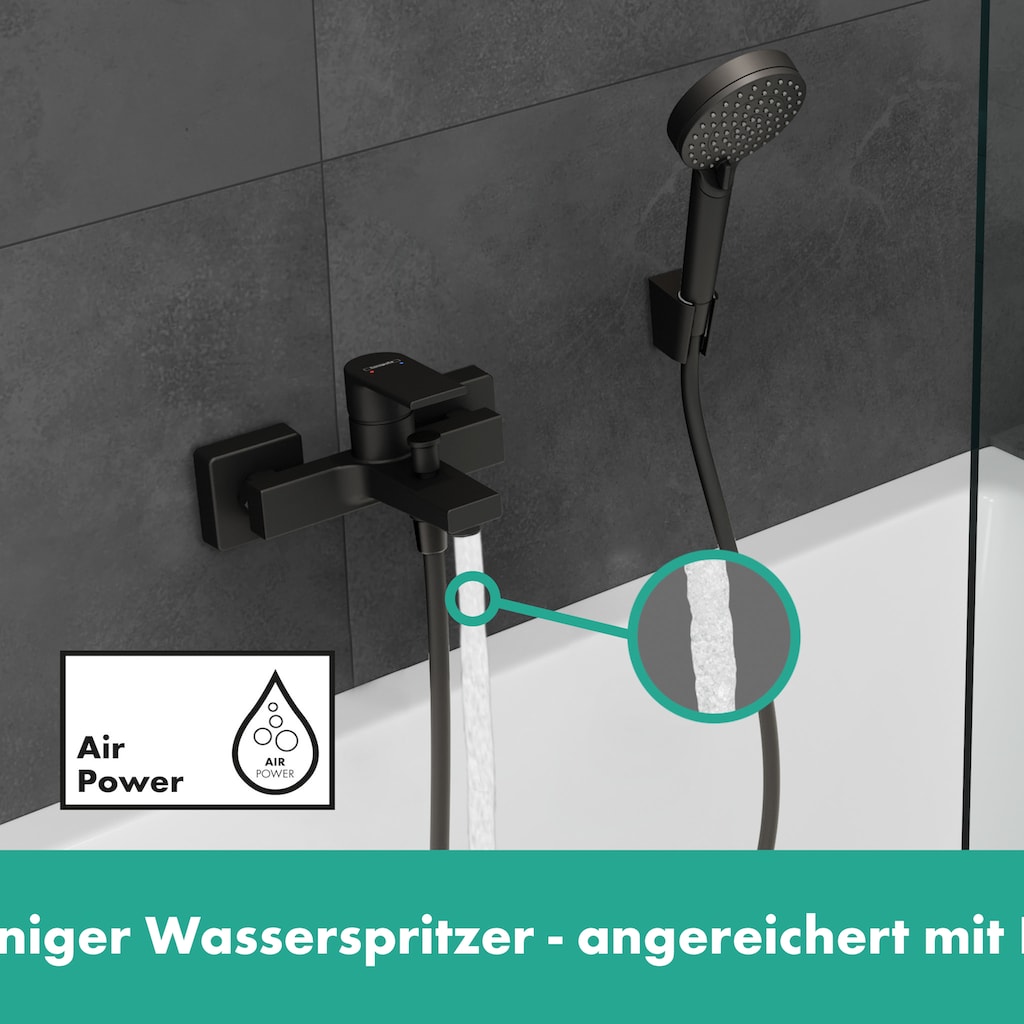 hansgrohe Wannenmischeinheit »Vernis Shape«, Aufputz mattschwarz