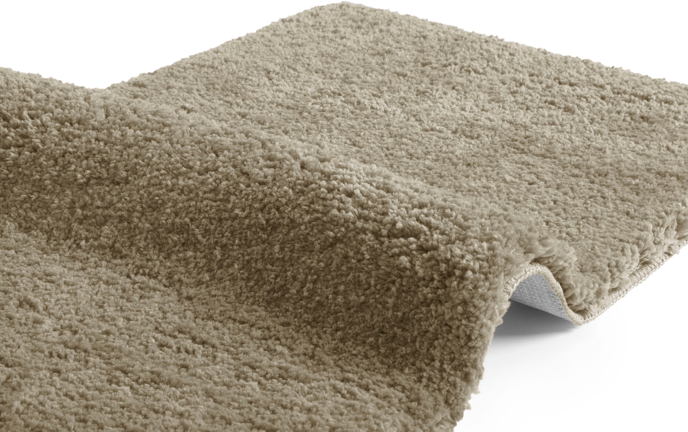 my home Badematte »Sanremo, Badvorleger, Badezimmer Teppich, sehr weich«, rutschhemmend beschichtet, fußbodenheizungsgeeignet-schnell trocknend, Badteppich, unifarben, rechteckig, rund & als 3-tlg. Set erhältlich