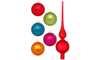 Weihnachtsbaumkugel »Mille Flori, Weihnachtsdeko, Christbaumschmuck«, (Set, 46 St.)