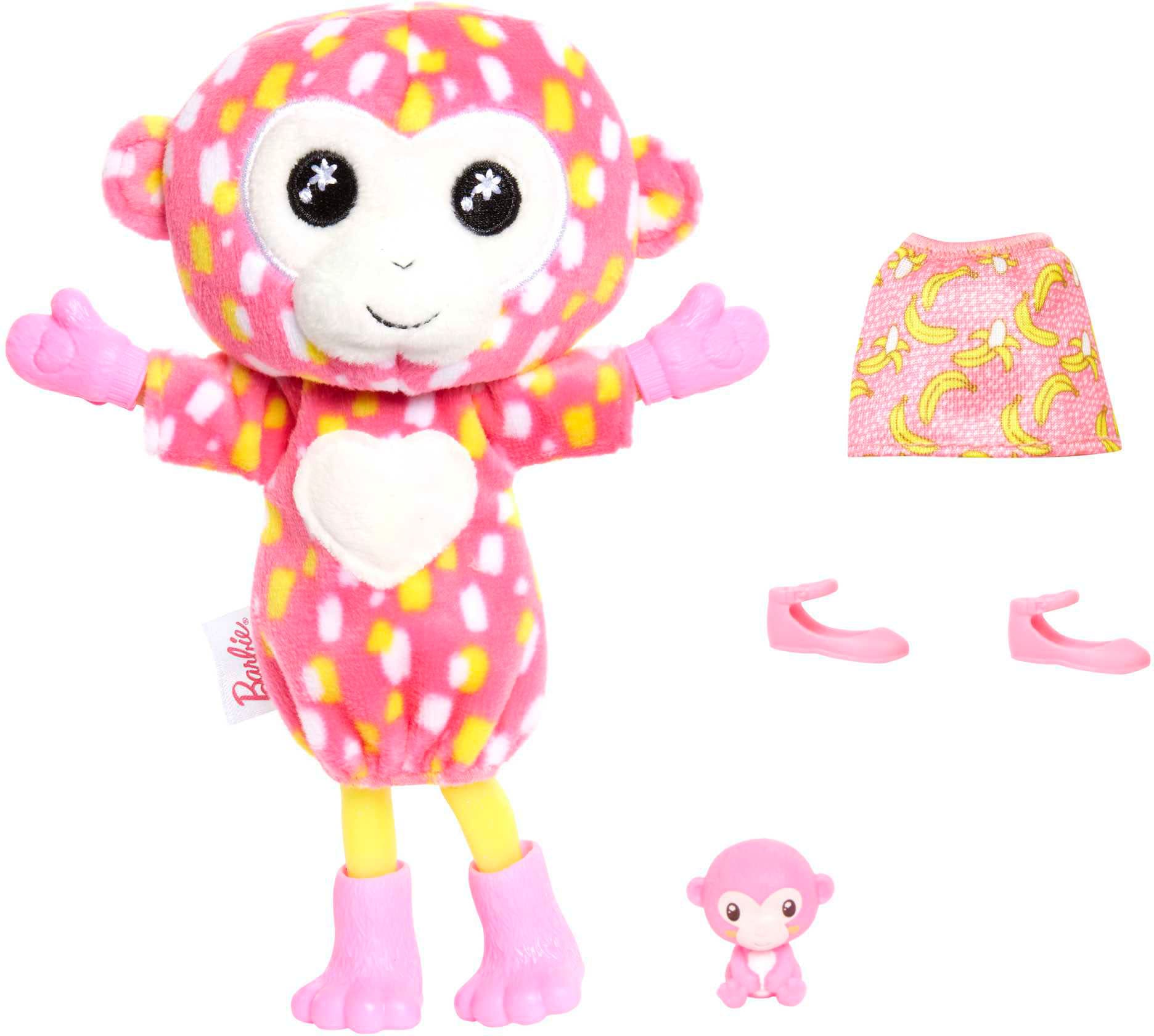 Barbie Anziehpuppe »Cutie Reveal, Chelsea im Affen-Kostüm (Dschungel-Serie)«, kleine Puppe