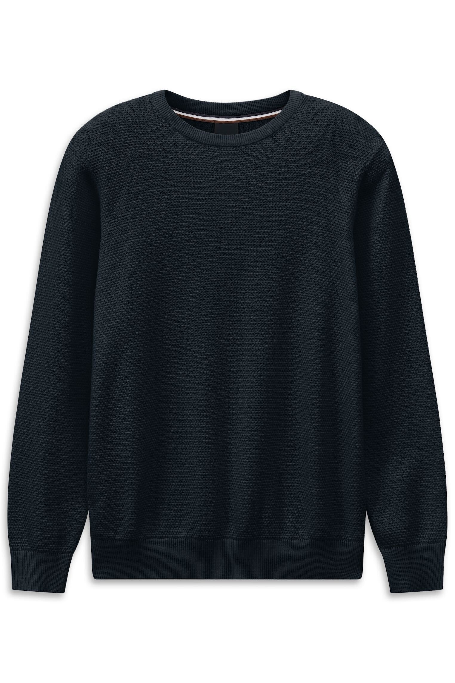 bugatti Rundhalspullover "Regular Fit" mit einer Struktur günstig online kaufen