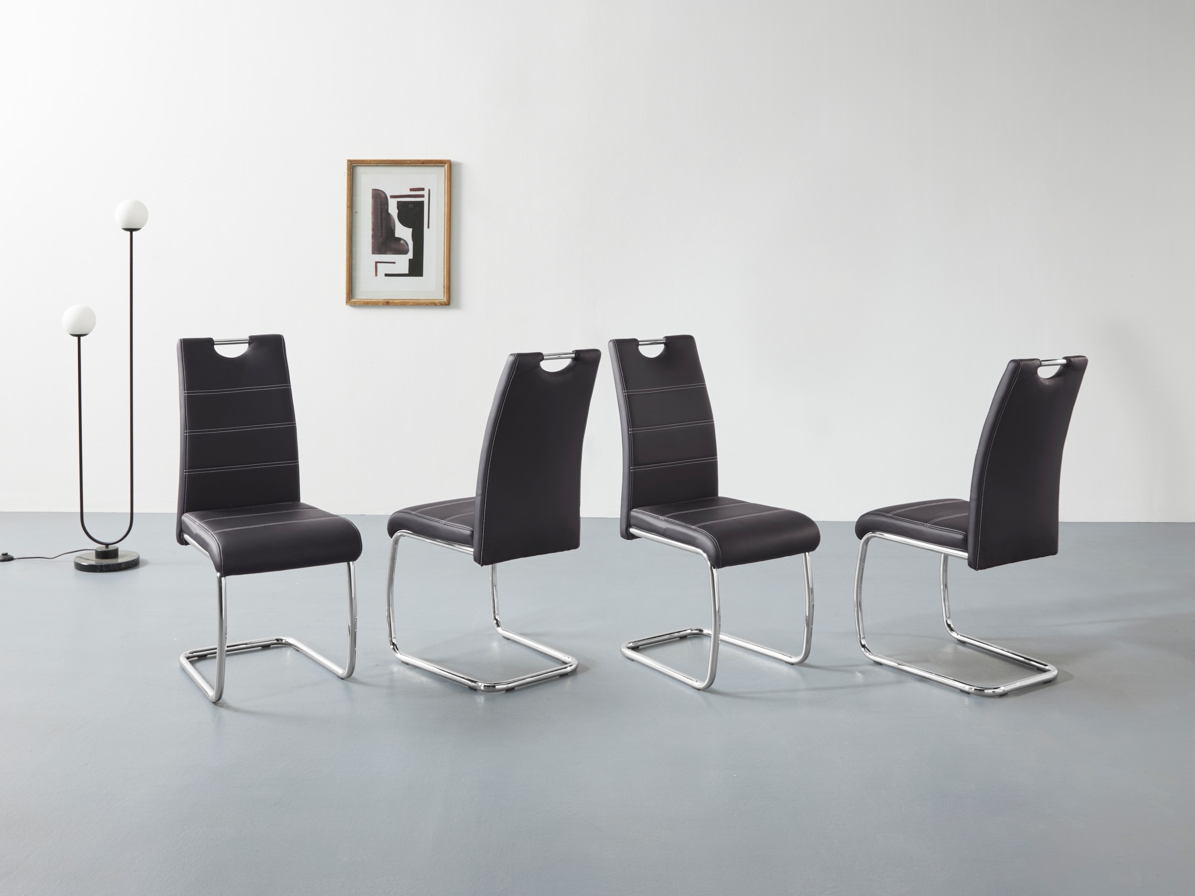 HELA Freischwinger "Flora, Esszimmerstühle" (Set) 4 Stk.Schwingstuhl Set: 1 günstig online kaufen