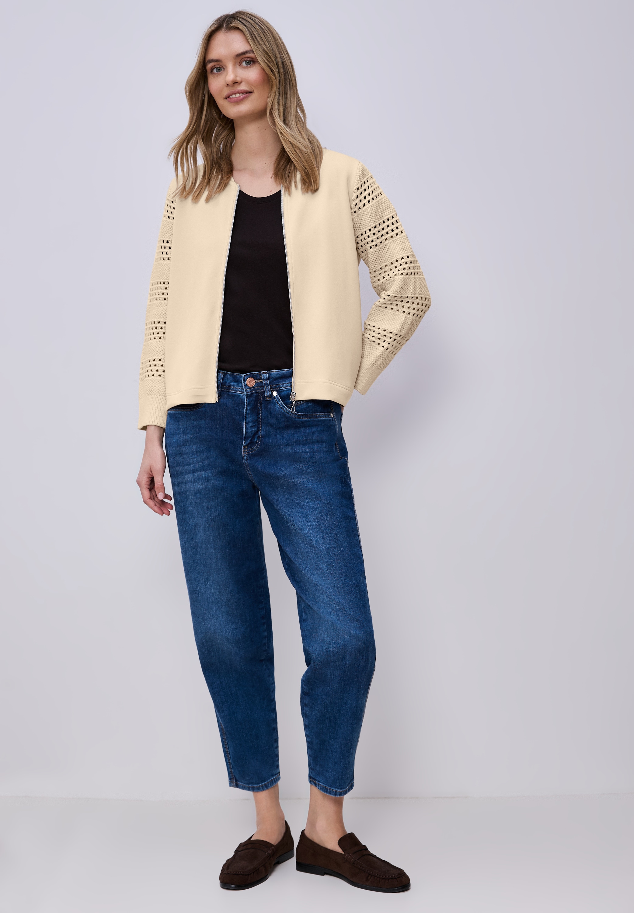 STREET ONE Cardigan im Silk Look