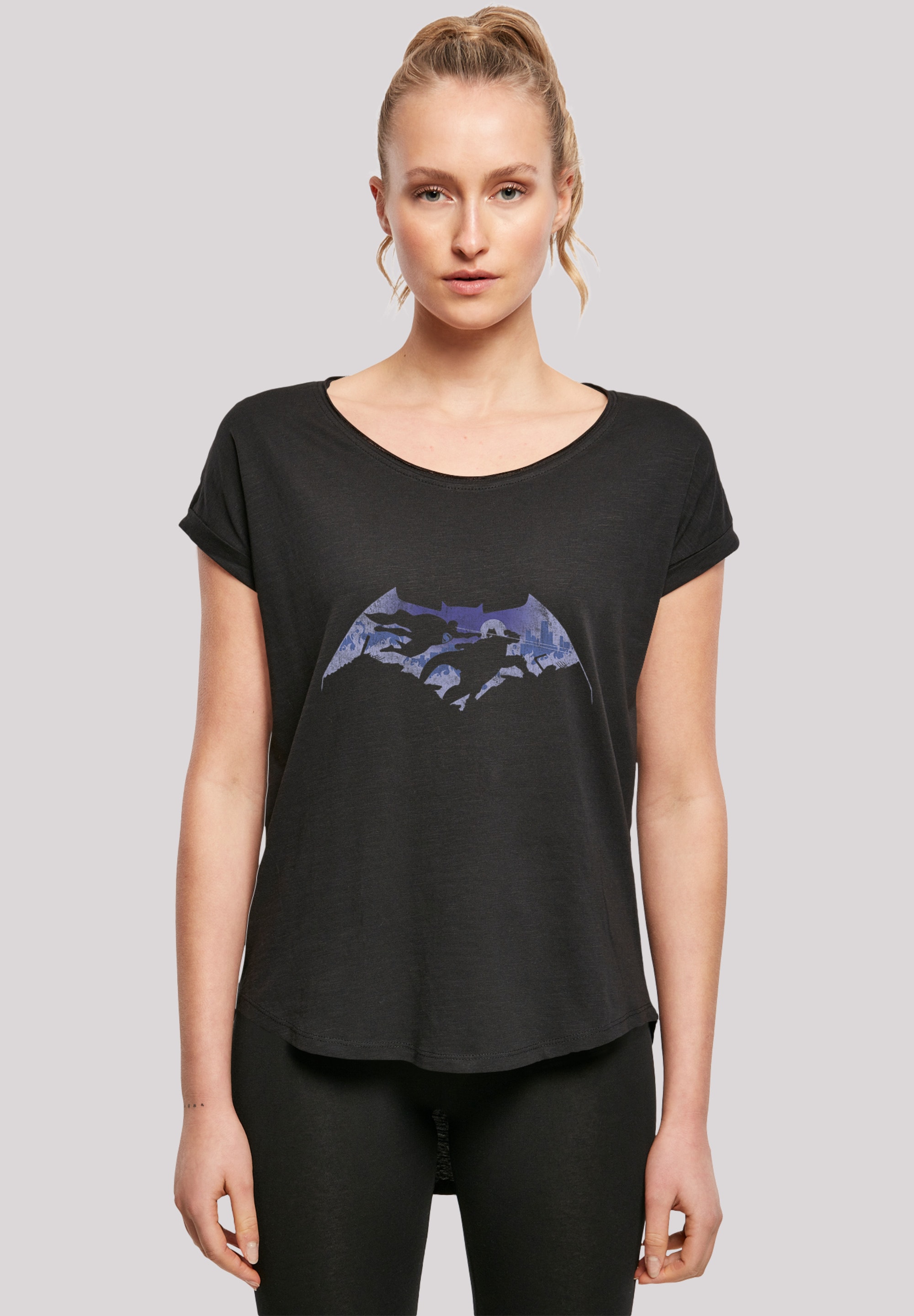 T-Shirt »DC Comics Batman v Superman Battle«, Damen,Premium Merch,Lang,Longshirt,Bedruckt