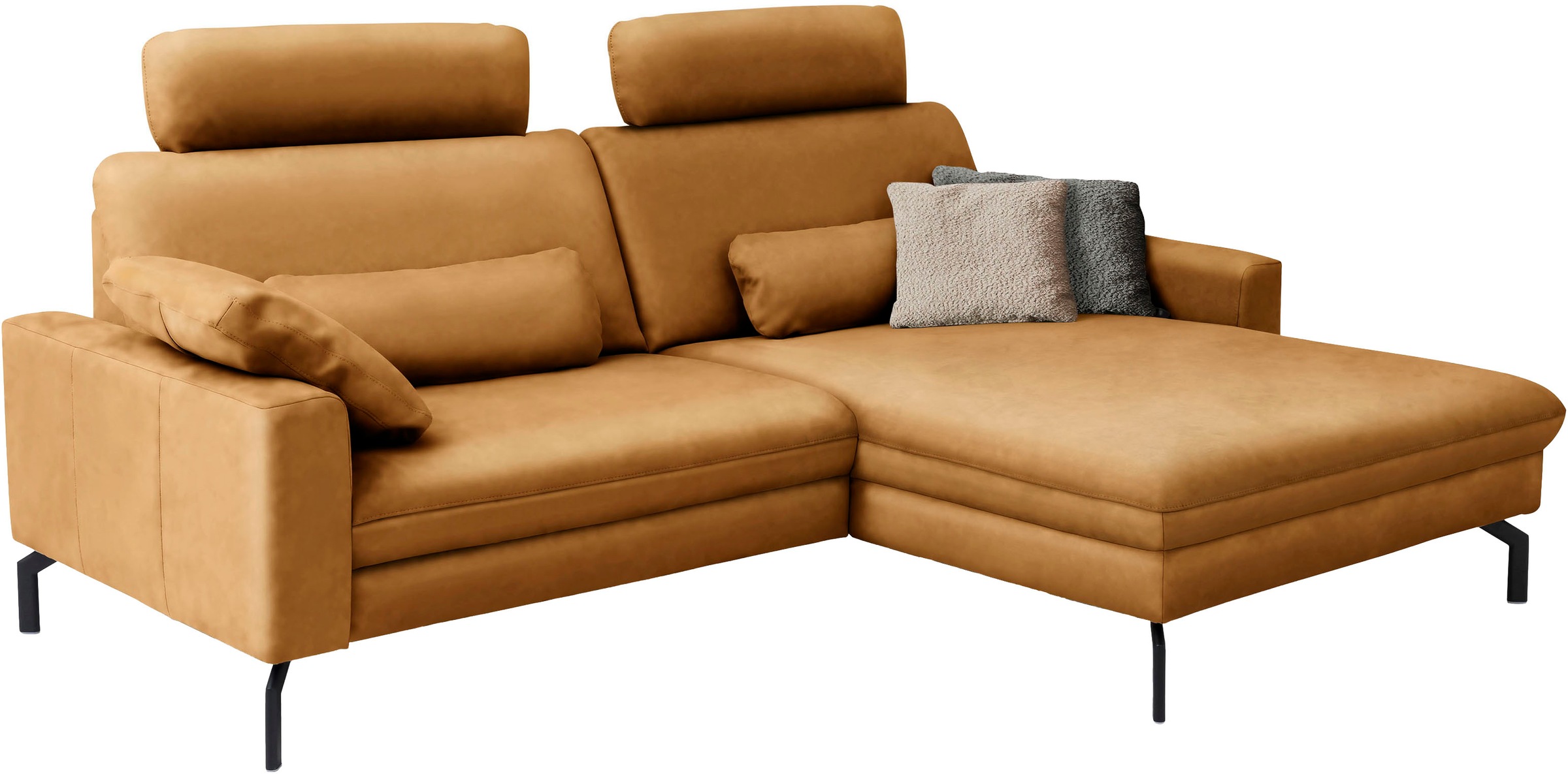 Die PlanBar Ecksofa »PN-EM20028 L-Form mit Kopfstützen«, wahlweise mit motorischem Canape