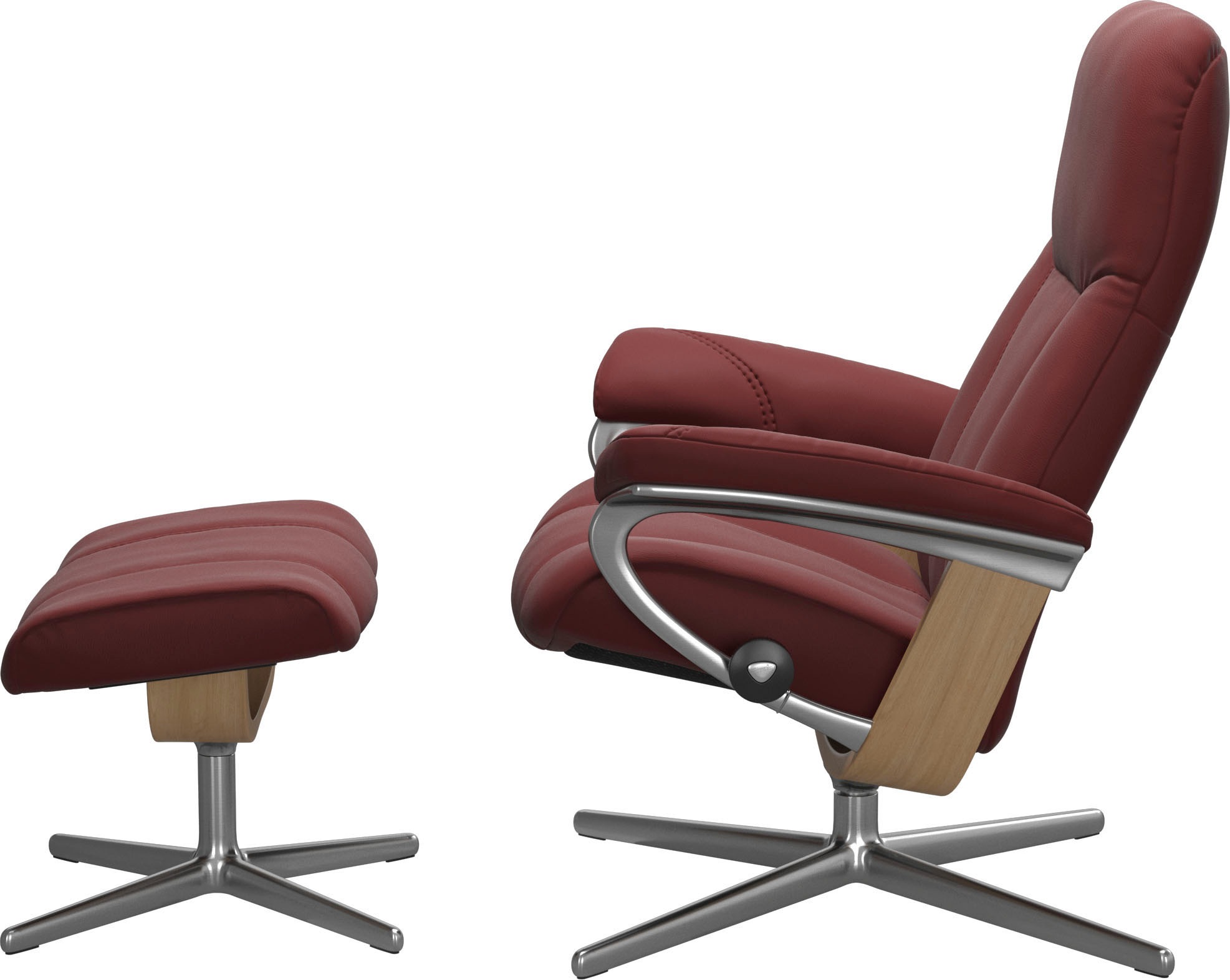 Stressless® Relaxsessel »Consul«, mit Cross Base, Größe S, M & L, Holzakzent Eiche