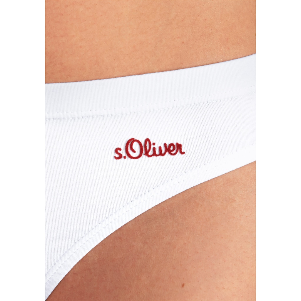 s.Oliver Bikinislip, (Packung, 3 St.)