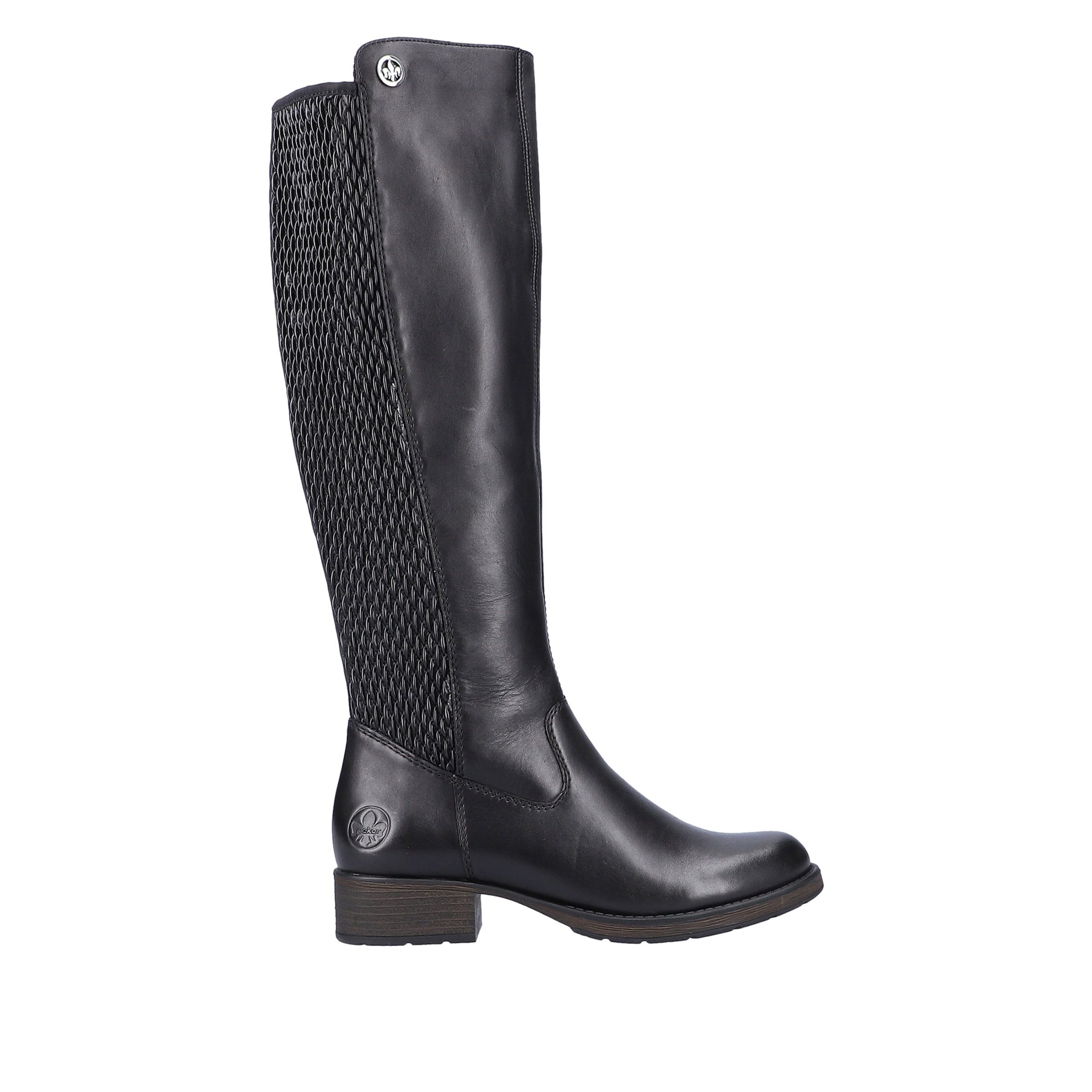 Rieker Stiefel  Langschaftstiefel mit Stretch am Schaft, Blockabsatz