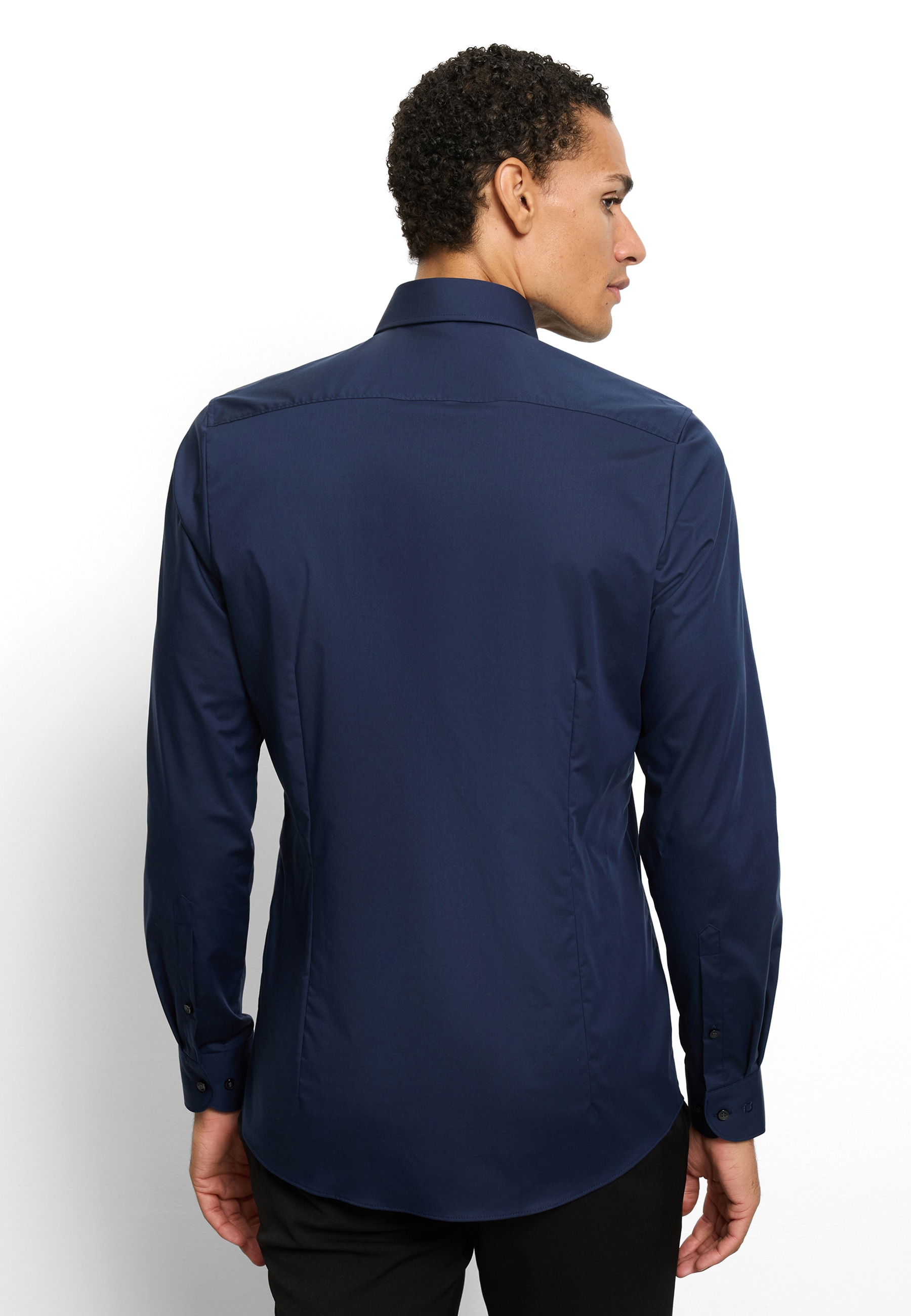 OLYMP Langarmhemd »Level Five« Businesshemd, unifarben, body fit, Royalkentkragen