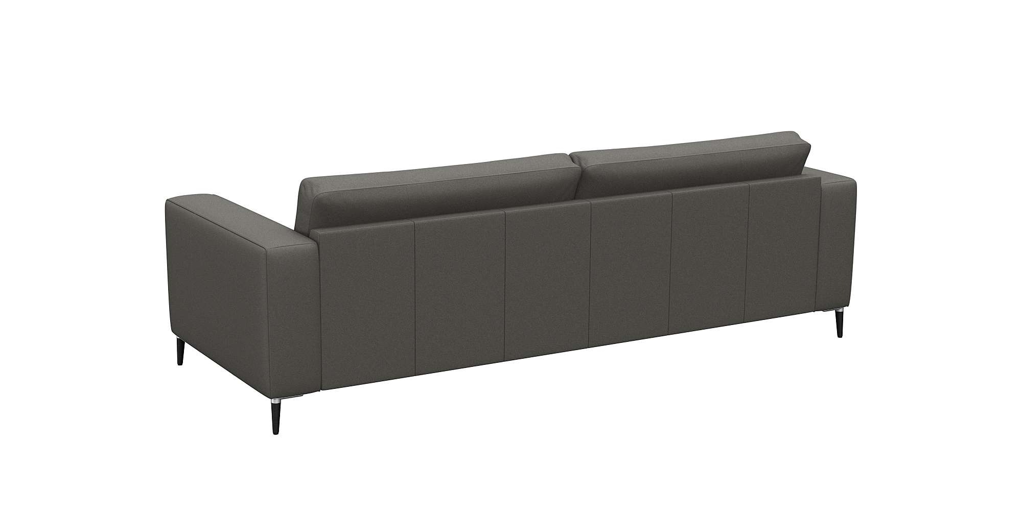 FLEXLUX 3-Sitzer »Fiore, super Sitzkomfort durch Kaltschaum im Sitz«, breite Armlehnen, Füße Alu+schwarz