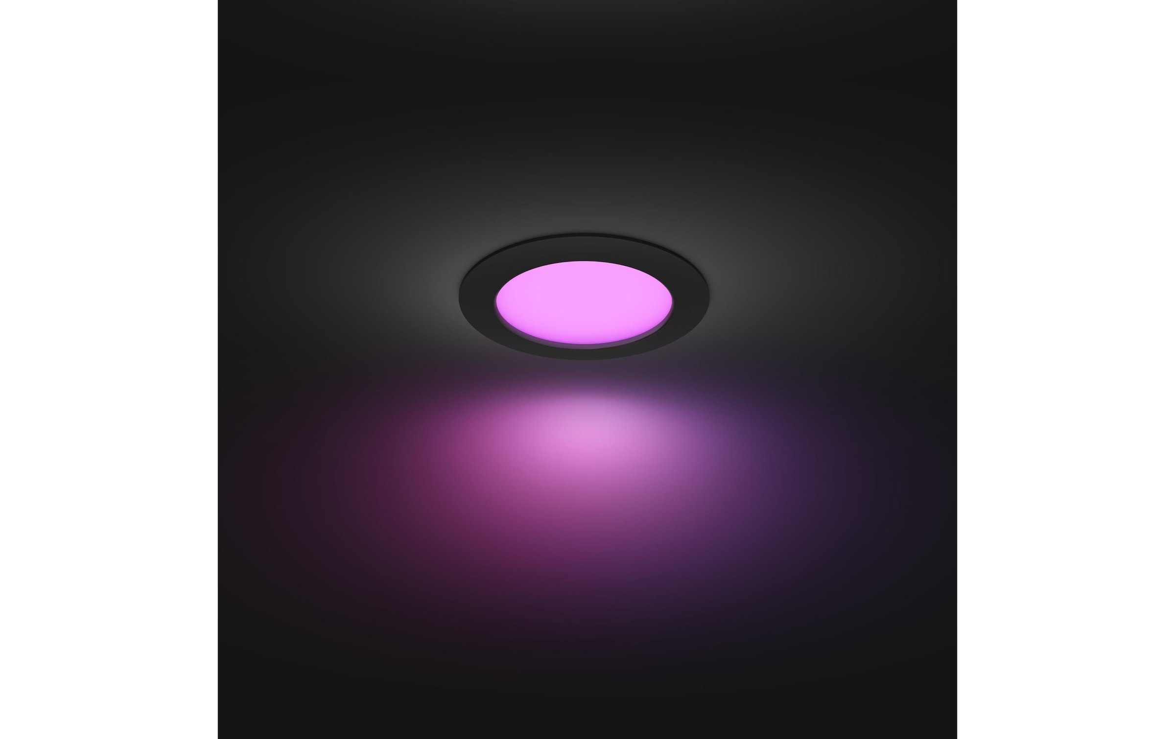 Philips Hue LED Deckenleuchte »White & Color Ambiance Slim Recessed 170 mm schwarz« Neutralweiß | RGB | Tageslichtweiß | Warmweiß