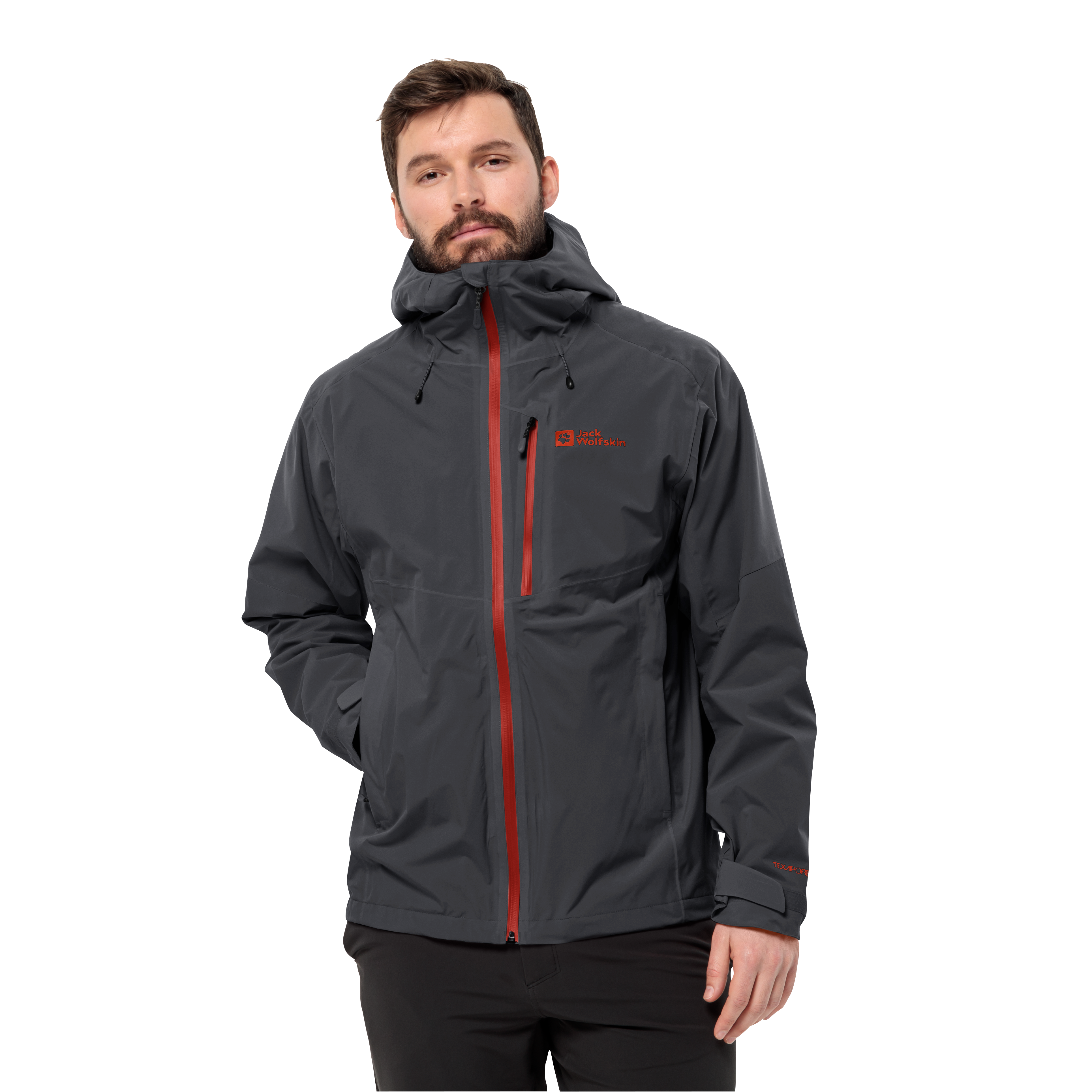 Jack Wolfskin Funktionsjacke "EAGLE PEAK 2L JKT M" mit Kapuze leichtes Design, mit Brusttasche, atmungsaktiv