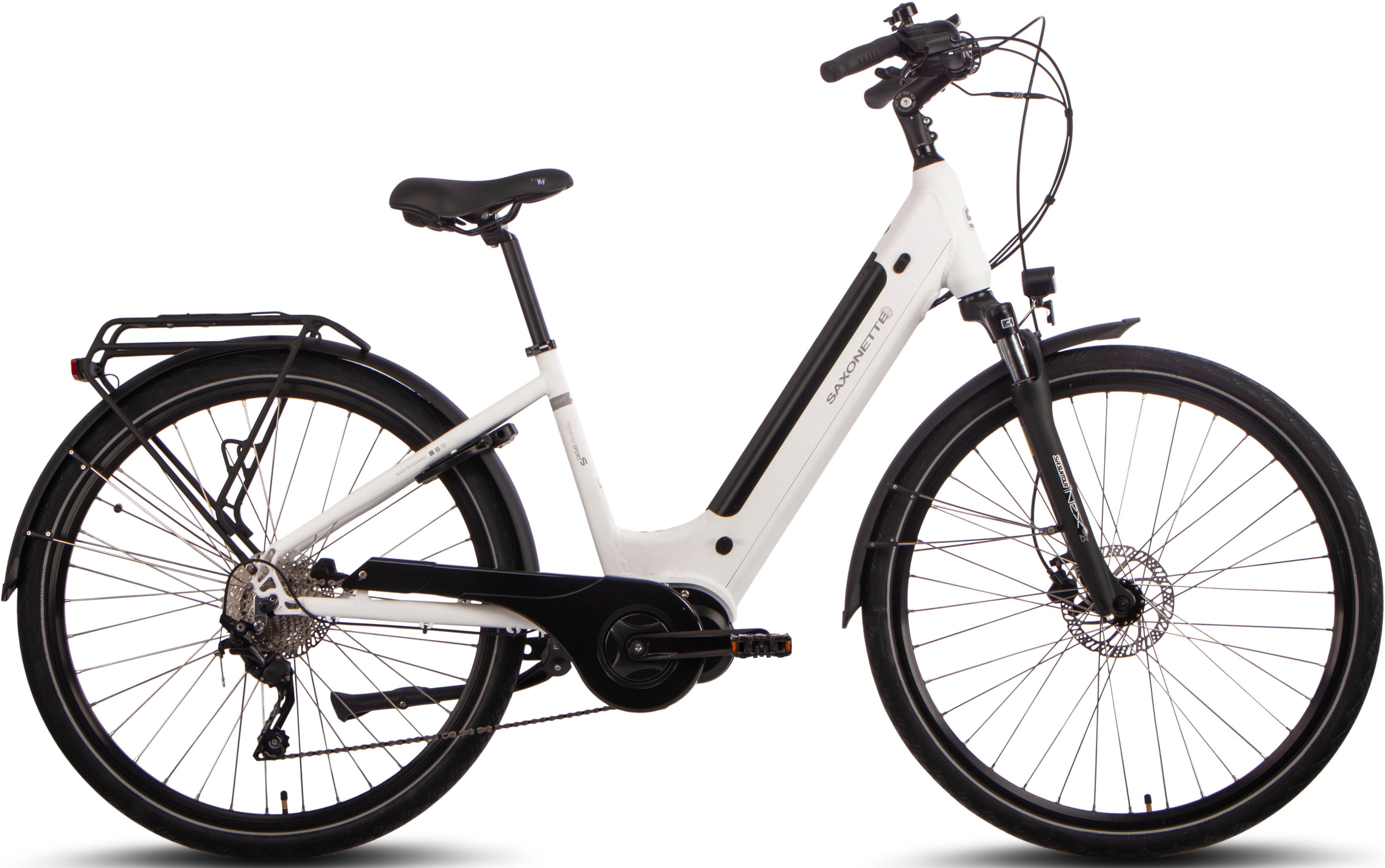 Thumbnail - SAXONETTE E-Bike "Premium Sport (Wave)", 10 Gang, Mittelmotor 250 W, Pedelec, Elektrofahrrad für Damen u. Herren