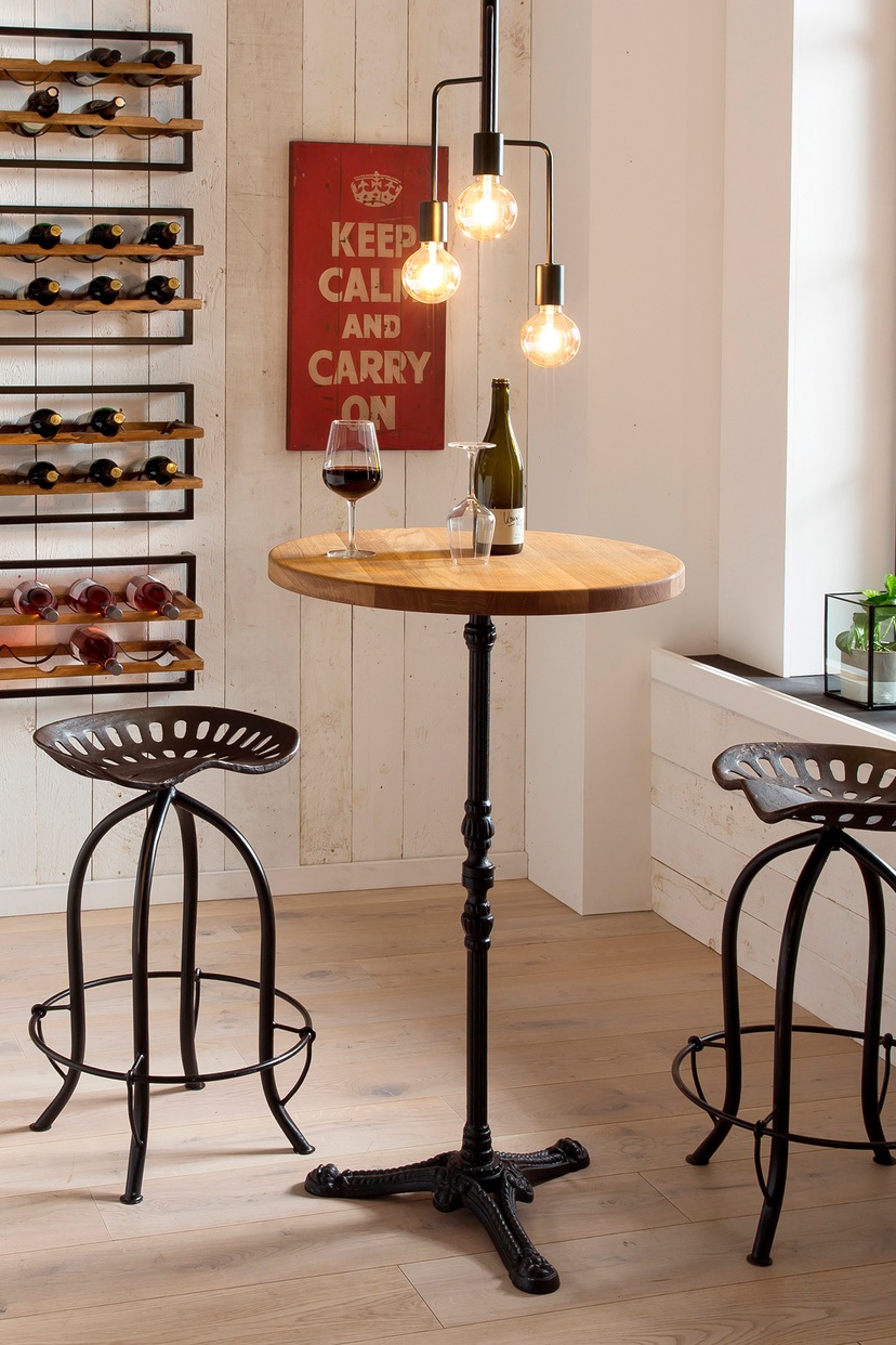 MCA furniture Bartisch bestellen Edelstahl mit Glaskeramik BAUR Gestell | Tischplatte »Zarina«, Bartisch mit