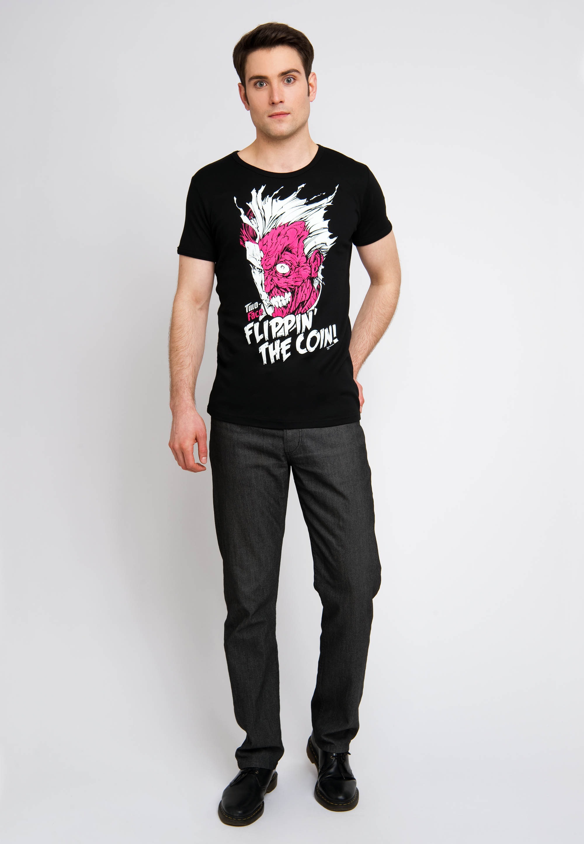 LOGOSHIRT T-Shirt "Two Face - Flippin The Coin", mit tollem Two Face-Print günstig online kaufen