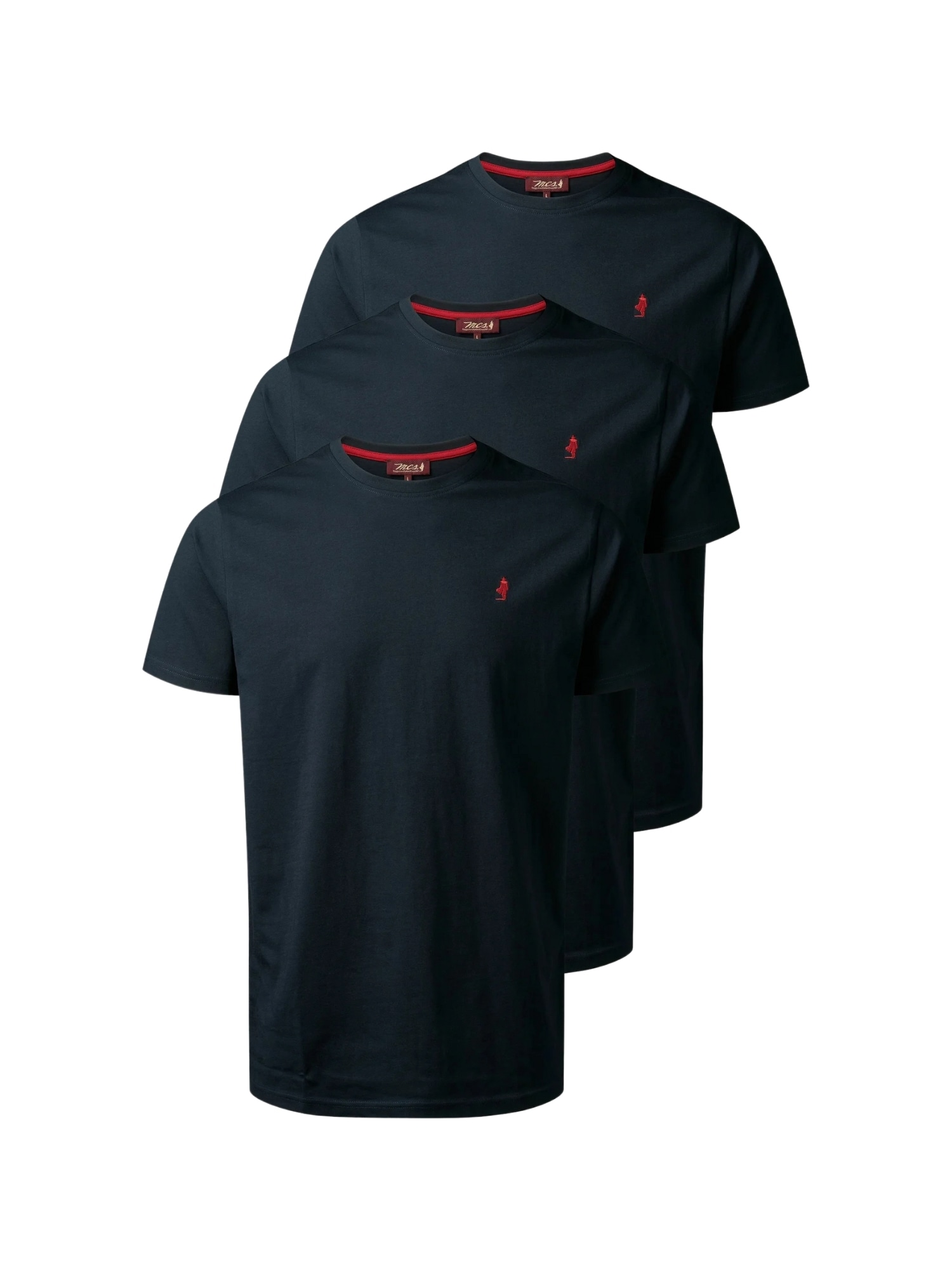 MCS Kurzarmhemd "MCS 3-pack T-Shirt Ohio" günstig online kaufen