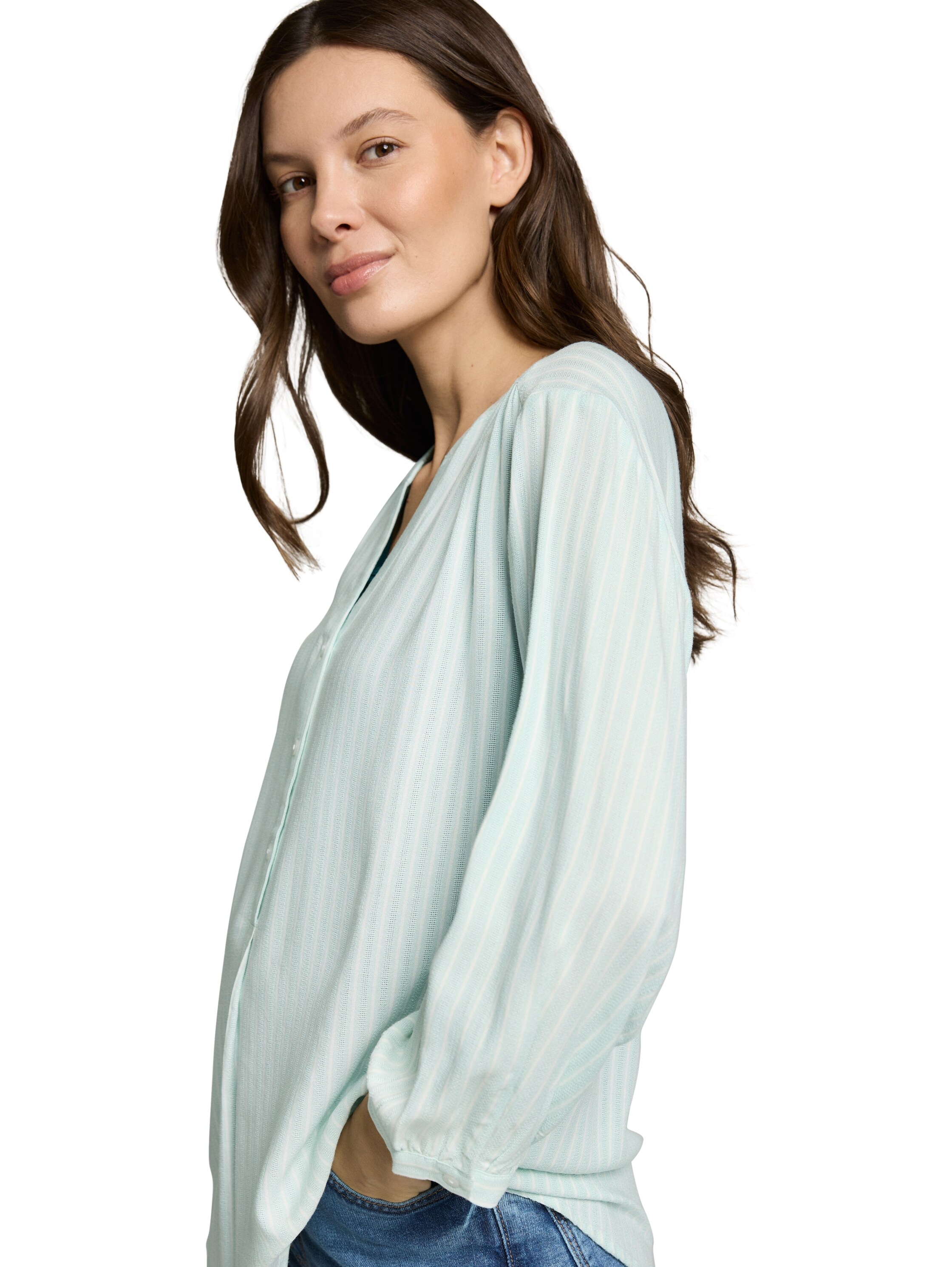 TOM TAILOR Klassische Bluse »Regular« mit Streifen Muster